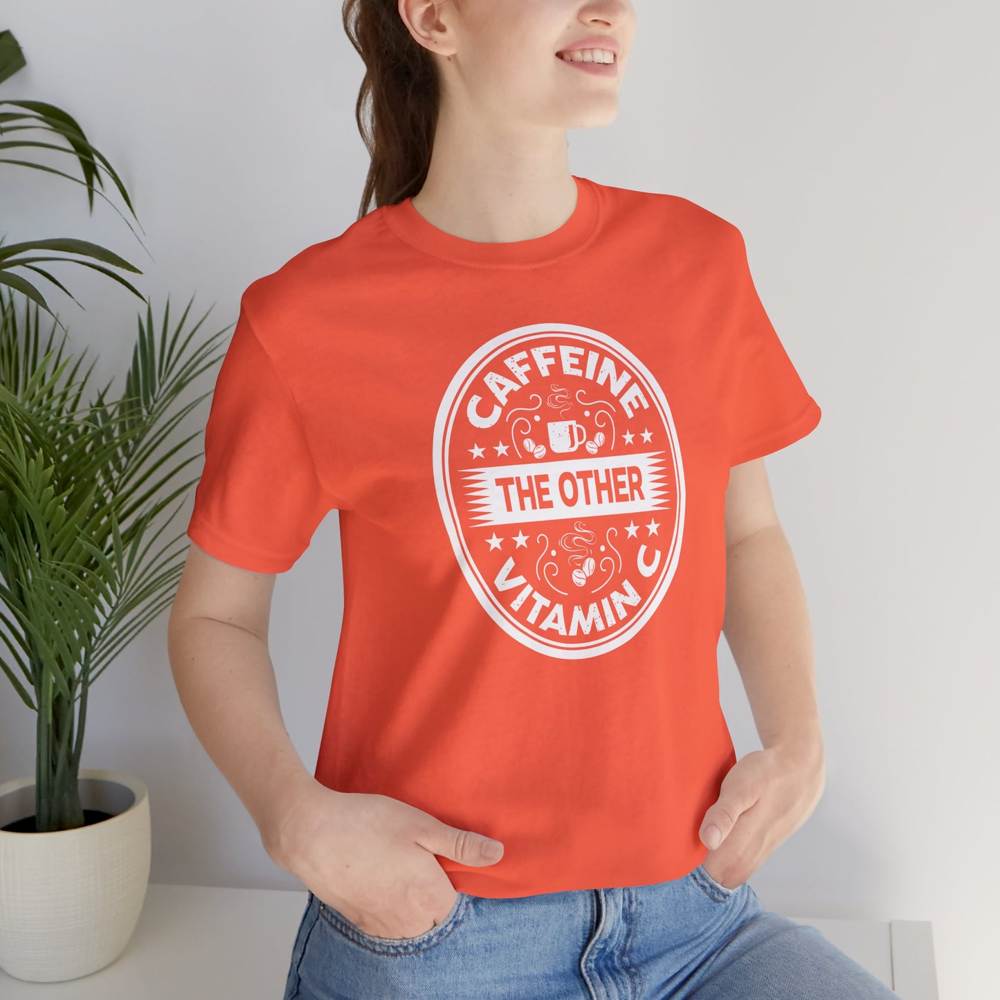 Caffeine The Other Vitamin C Unisex Jersey Short Sleeve Tee