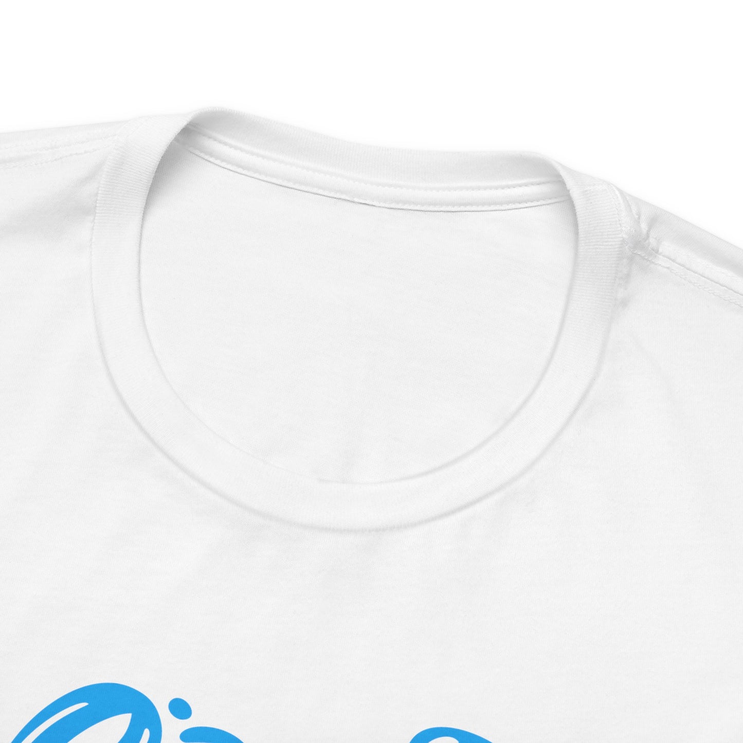 Christ is Risen Heart Shaped Blue Print Unisex Jersey Short Sleeve Tee