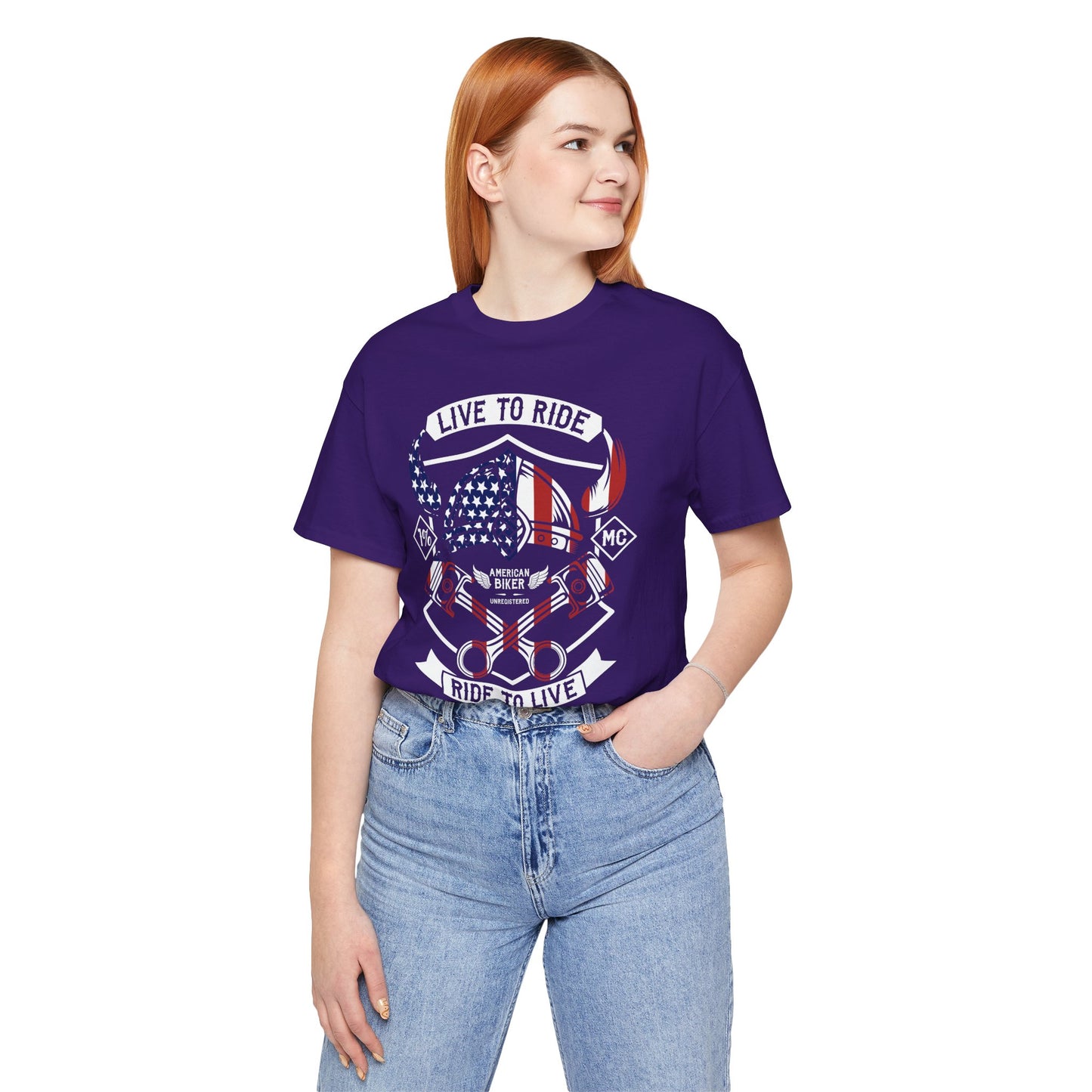 Live To Ride Ride To Live 1% MC Unisex Jersey Short Sleeve Tee
