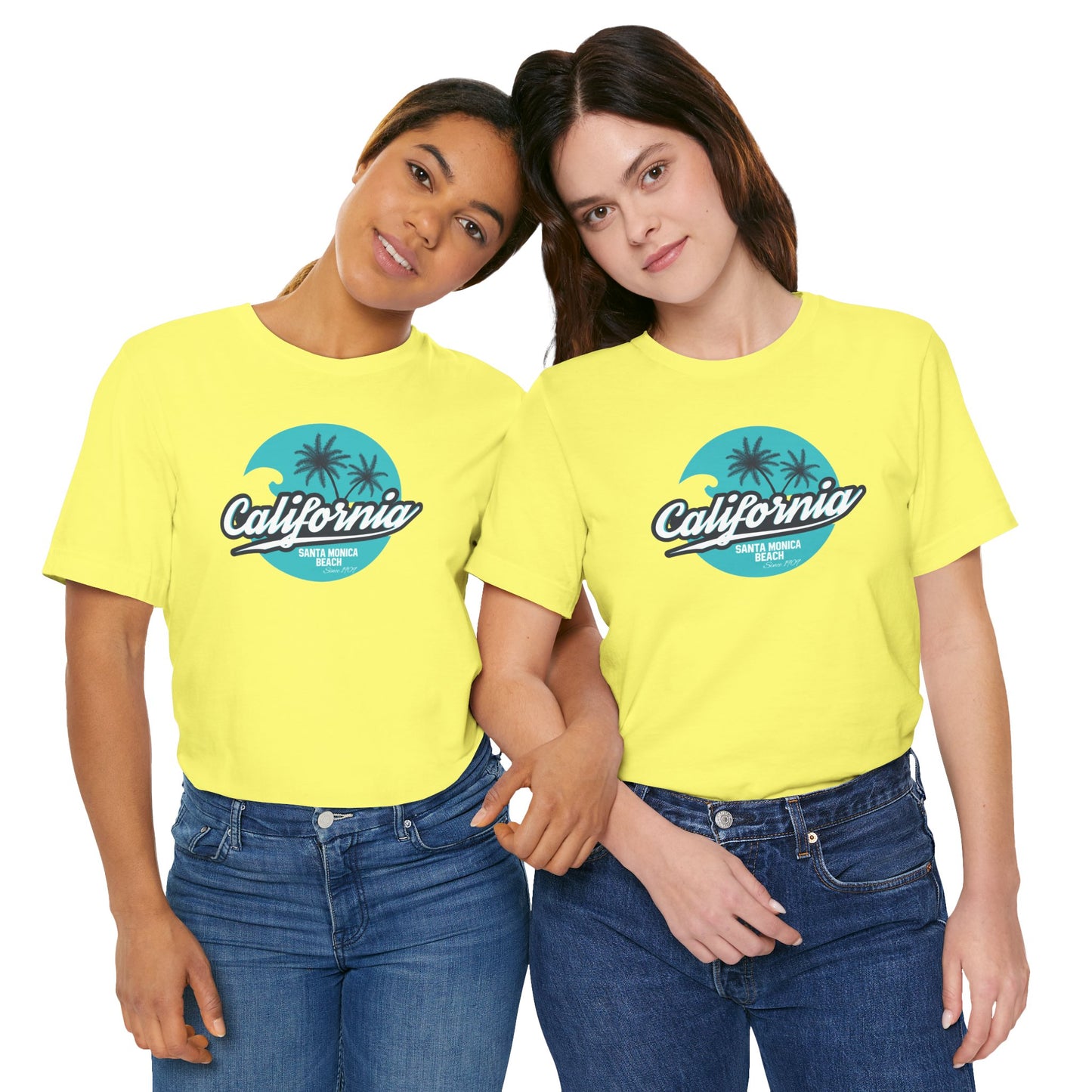 California Santa Monica Beach Unisex Jersey Short Sleeve Tee