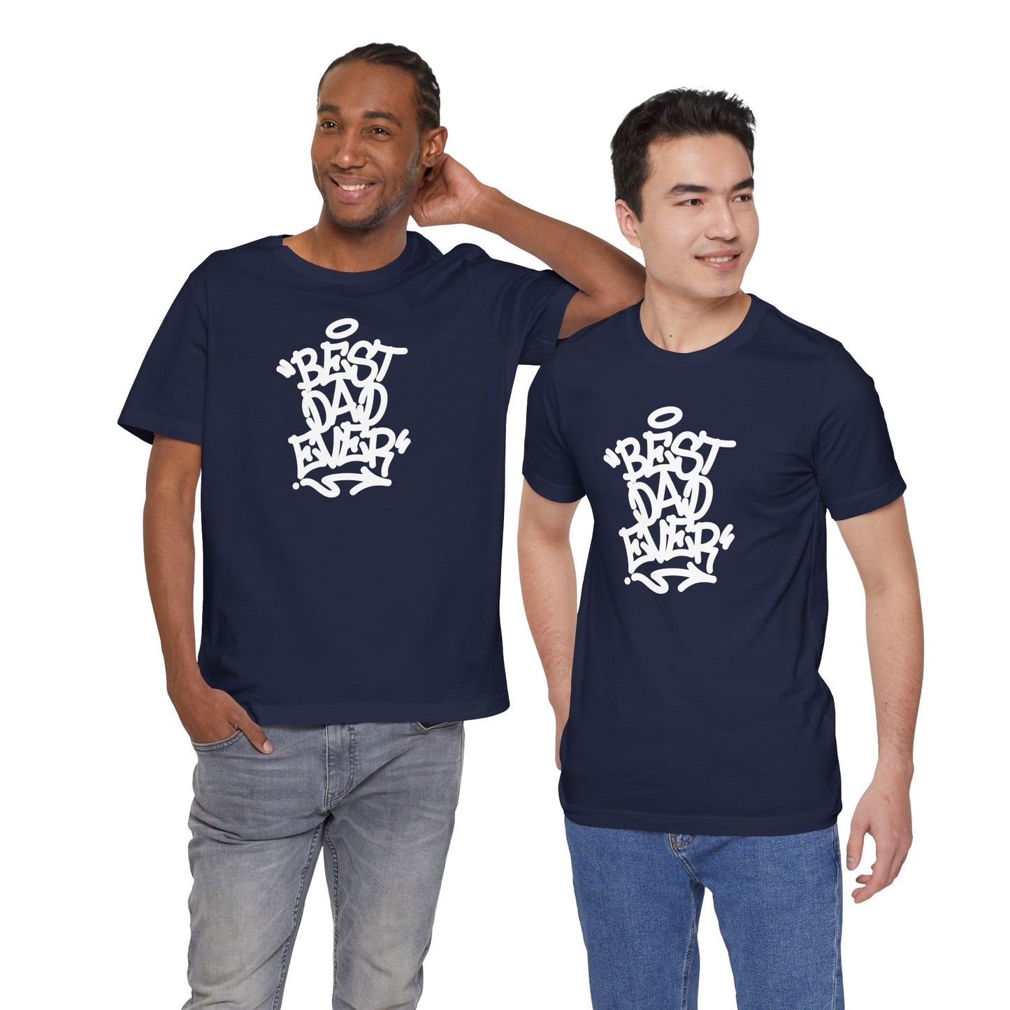 Best Dad Ever Men's Jersey Short Sleeve Tee