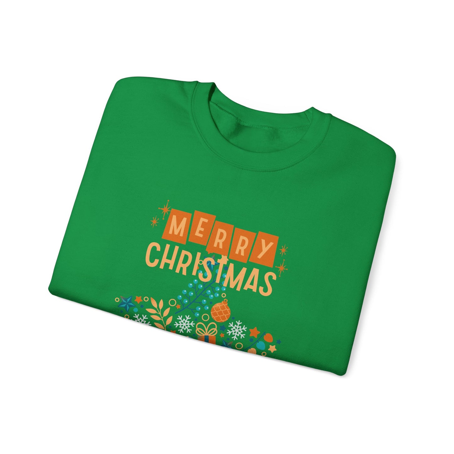 Unisex Heavy Blend Crewneck Sweatshirt Star-Shaped Christmas Montage πβοΈβ¨