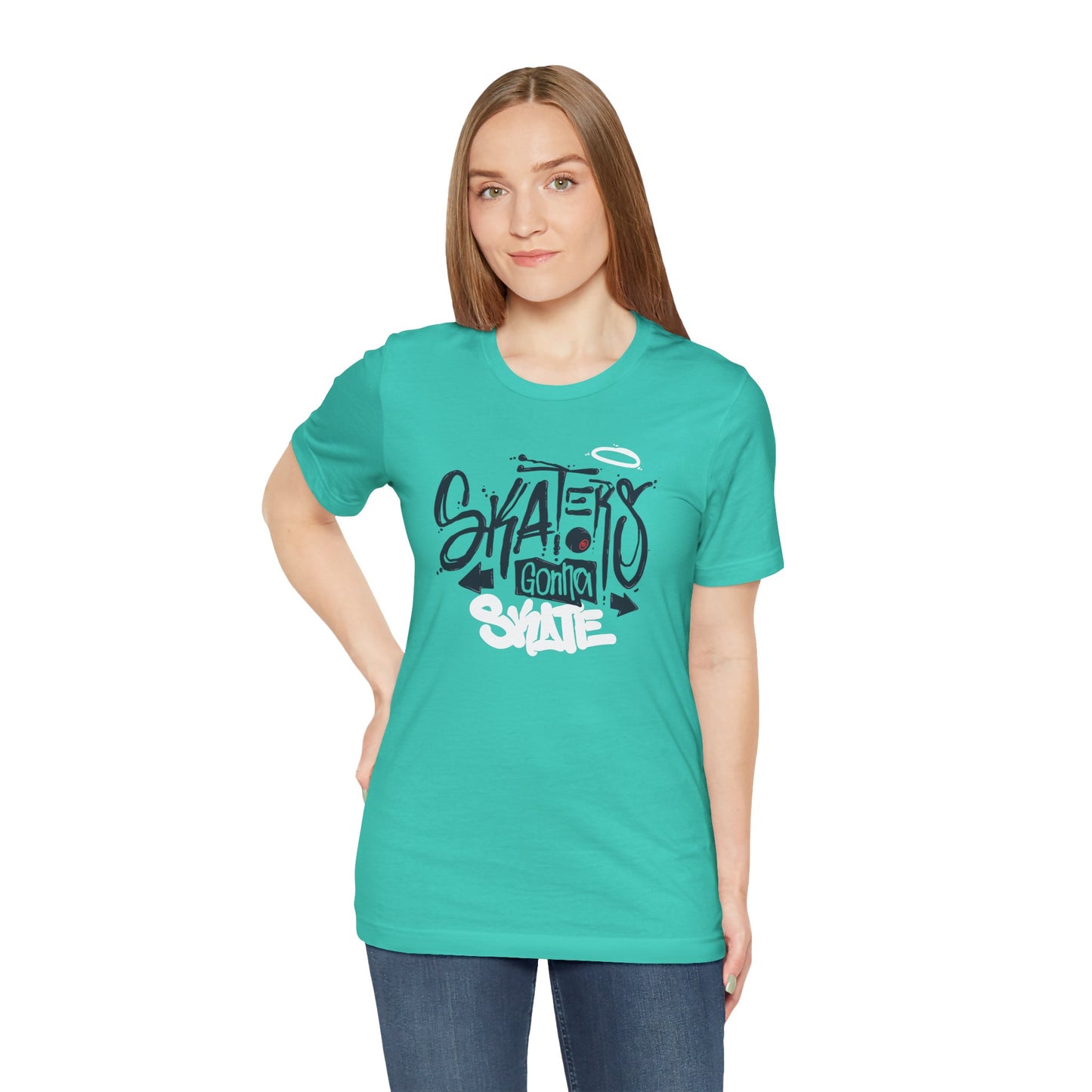Skaters Gonna Skate Unisex Jersey Short Sleeve Tee