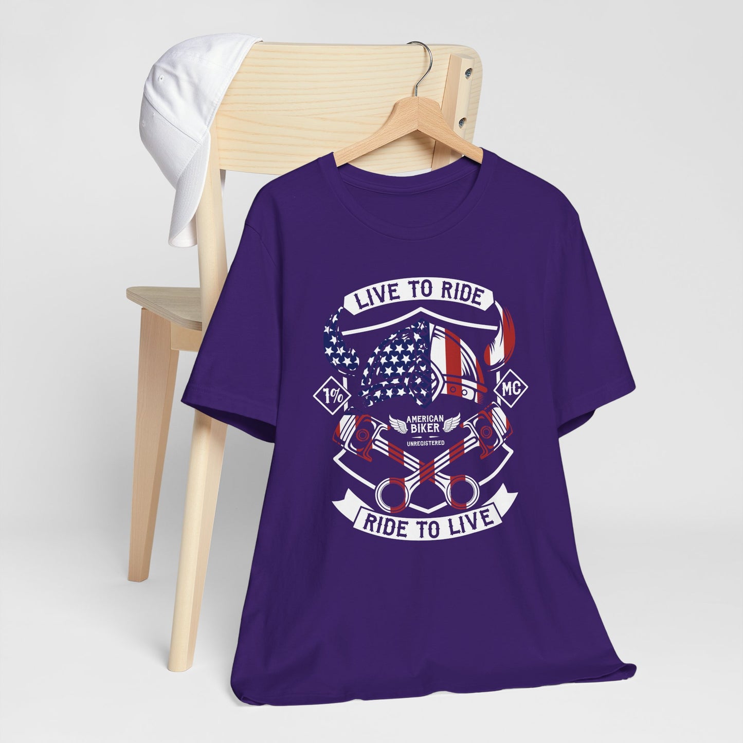 Live To Ride Ride To Live 1% MC Unisex Jersey Short Sleeve Tee