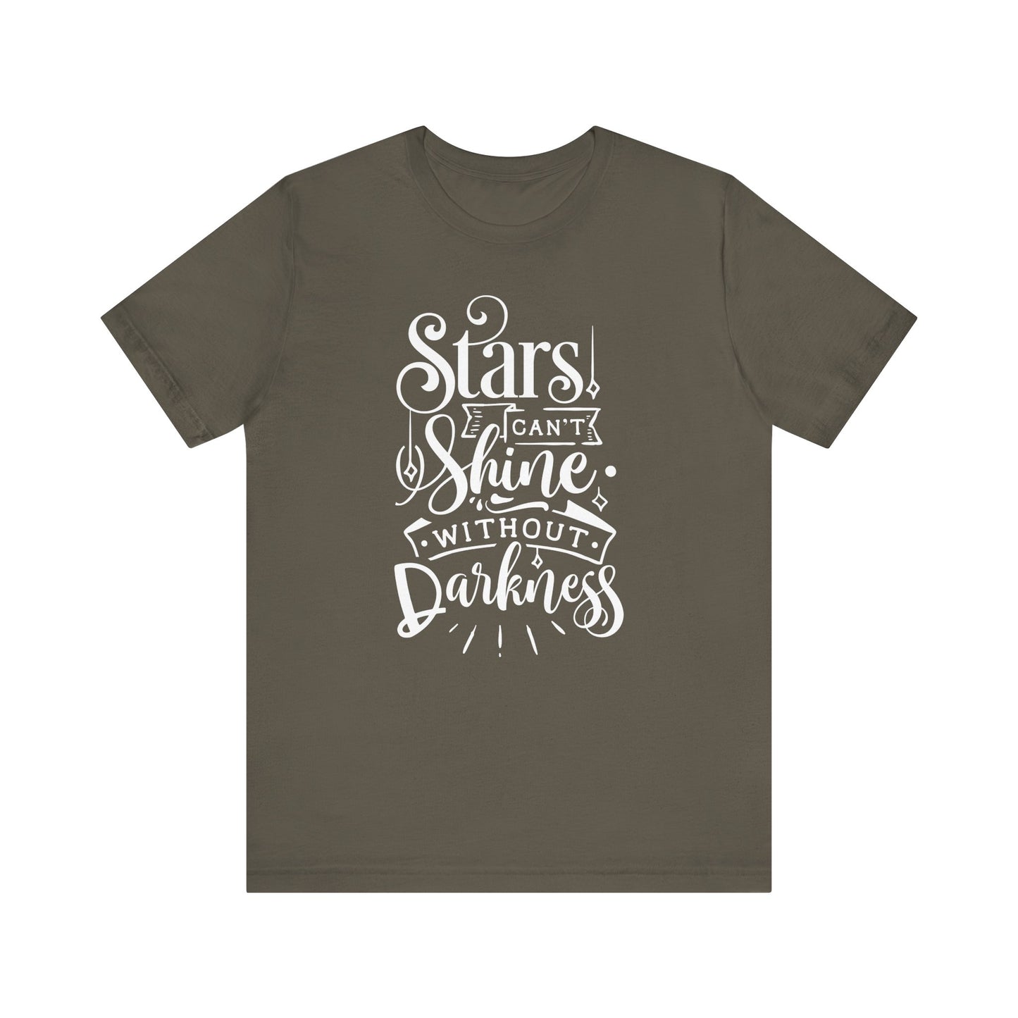 Stars Can't Shine Without Darkness Unisex Jersey Short Sleeve Tee
