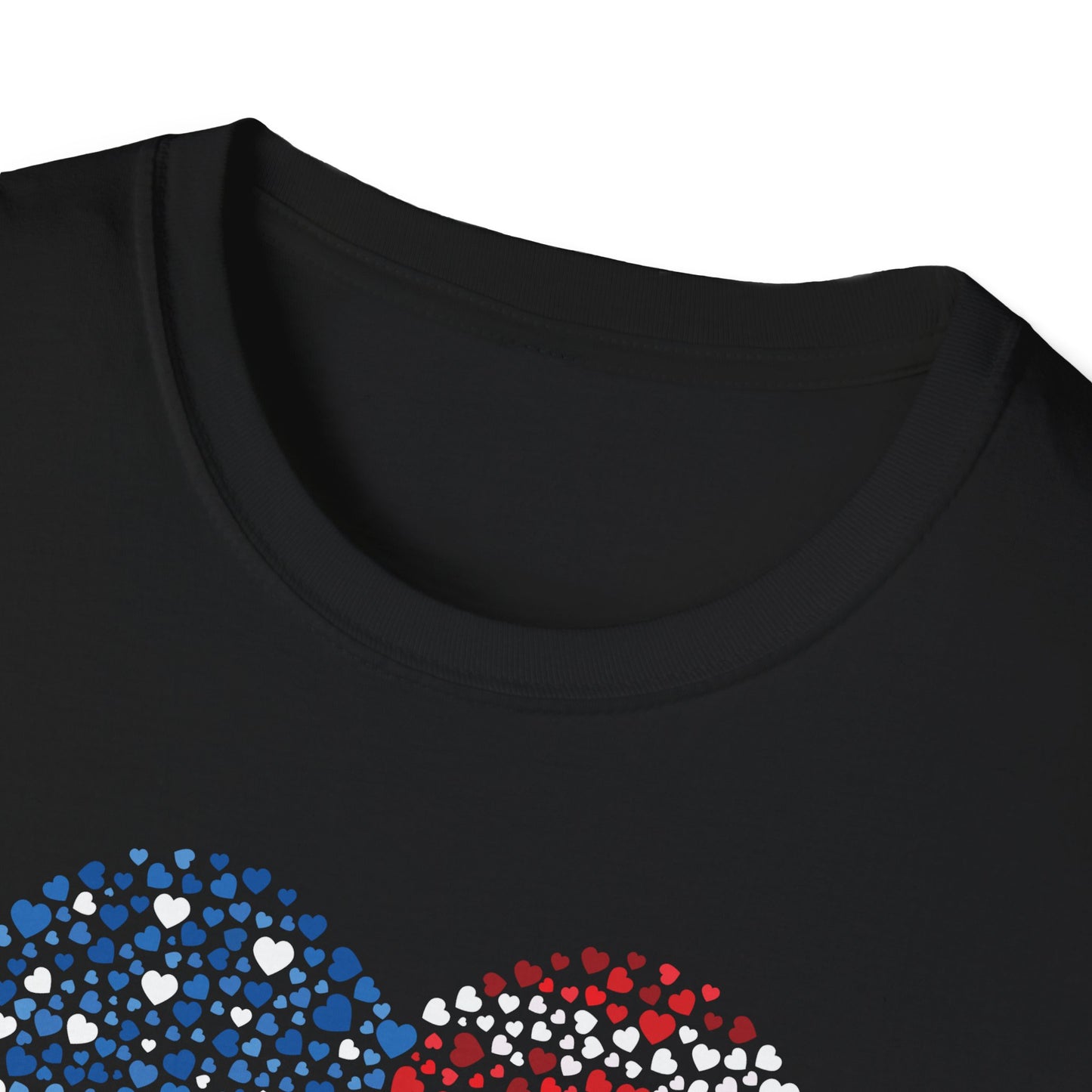Patriotic Heartbeat Unisex Softstyle T-Shirt