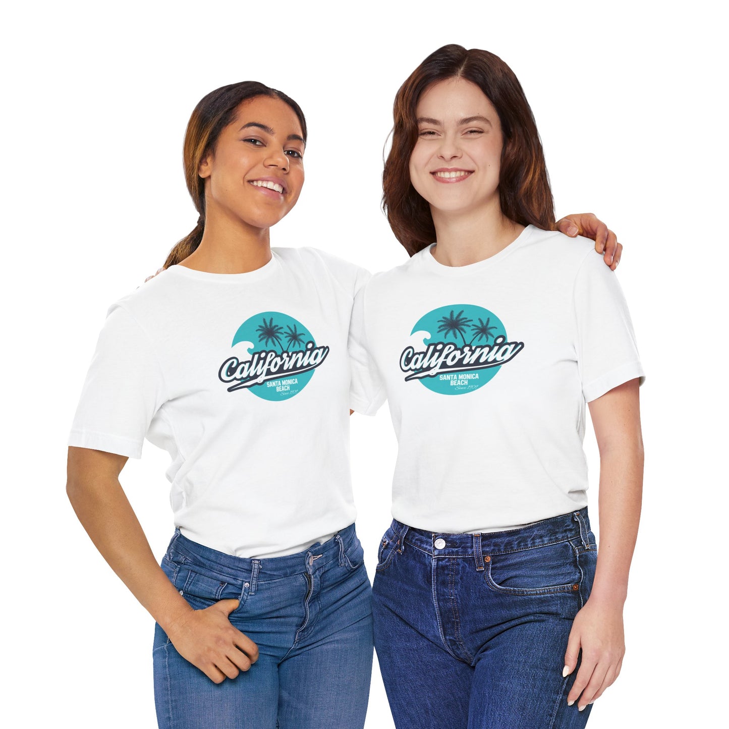 California Santa Monica Beach Unisex Jersey Short Sleeve Tee