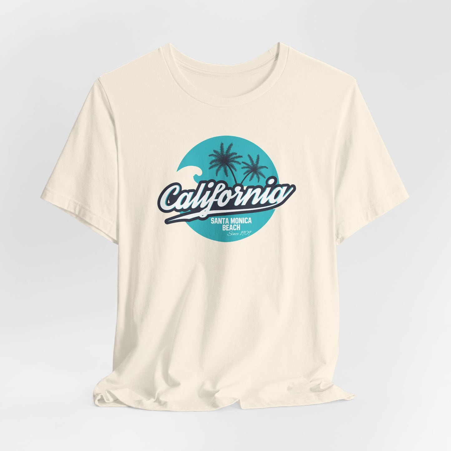 California Santa Monica Beach Unisex Jersey Short Sleeve Tee