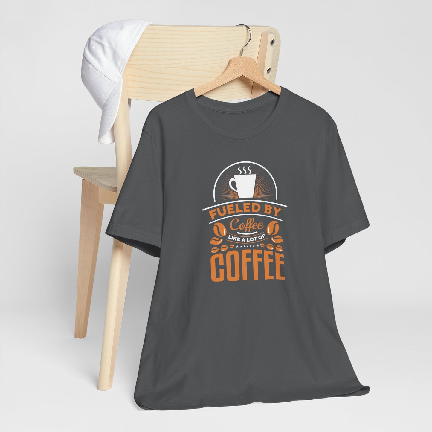 Fueled By Coffee Like A Lot Of Coffee Unisex Jersey Short Sleeve Tee