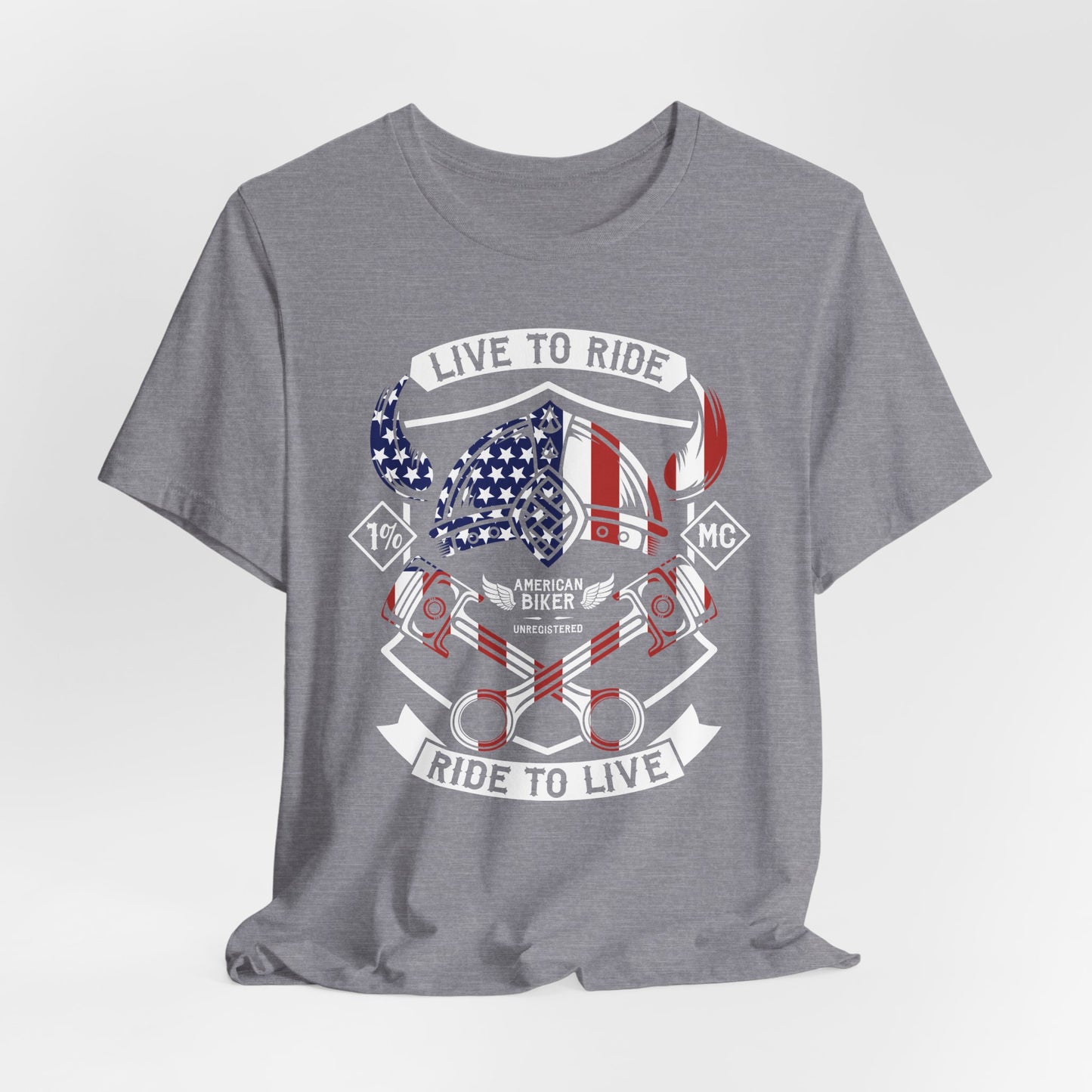 Live To Ride Ride To Live 1% MC Unisex Jersey Short Sleeve Tee