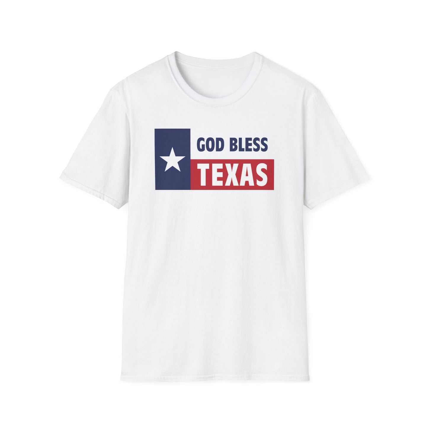 God Bless Texas Unisex Softstyle T-Shirt