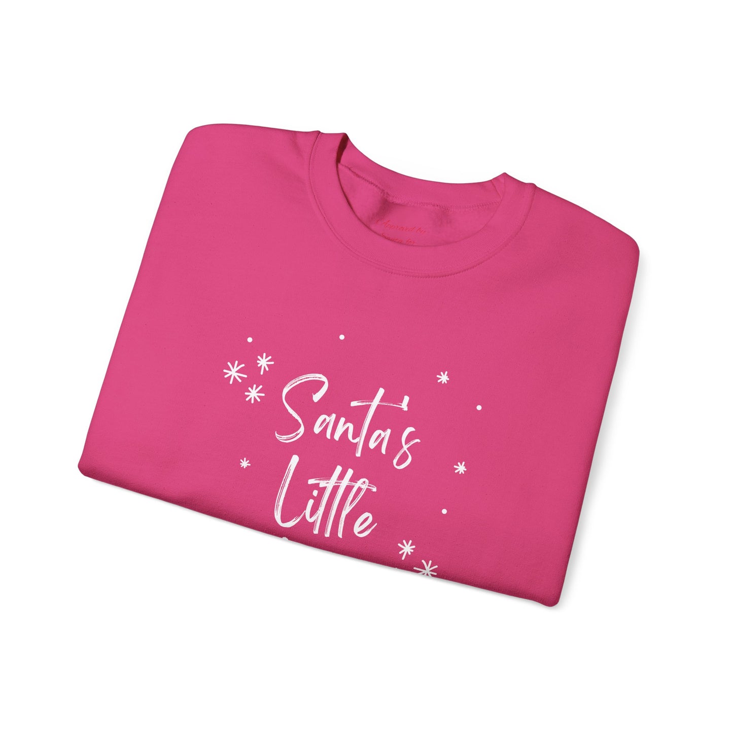 Unisex Heavy Blend Crewneck Sweatshirt Santa's Little Helper with Snowflakes π
βοΈβ¨
