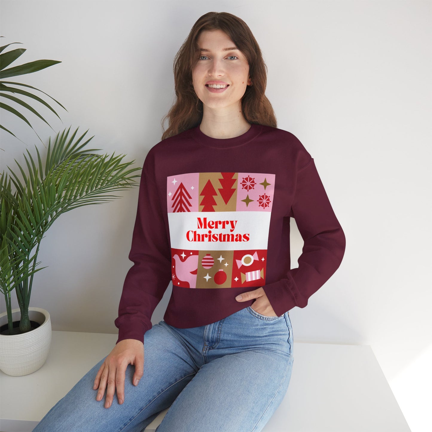 Christmas Montage ππβ¨ Unisex Heavy Blend Crewneck Sweatshirt