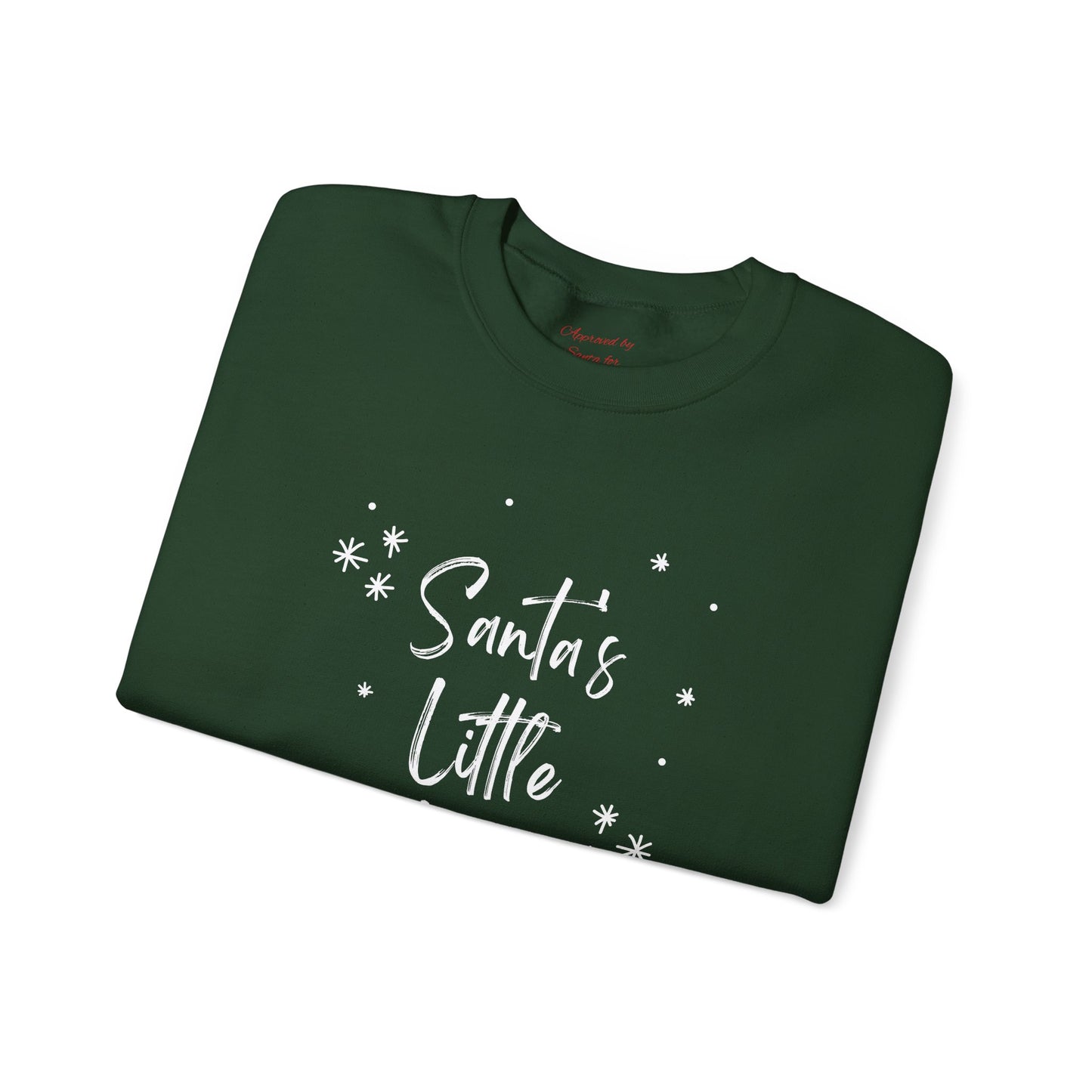 Unisex Heavy Blend Crewneck Sweatshirt Santa's Little Helper with Snowflakes π
βοΈβ¨