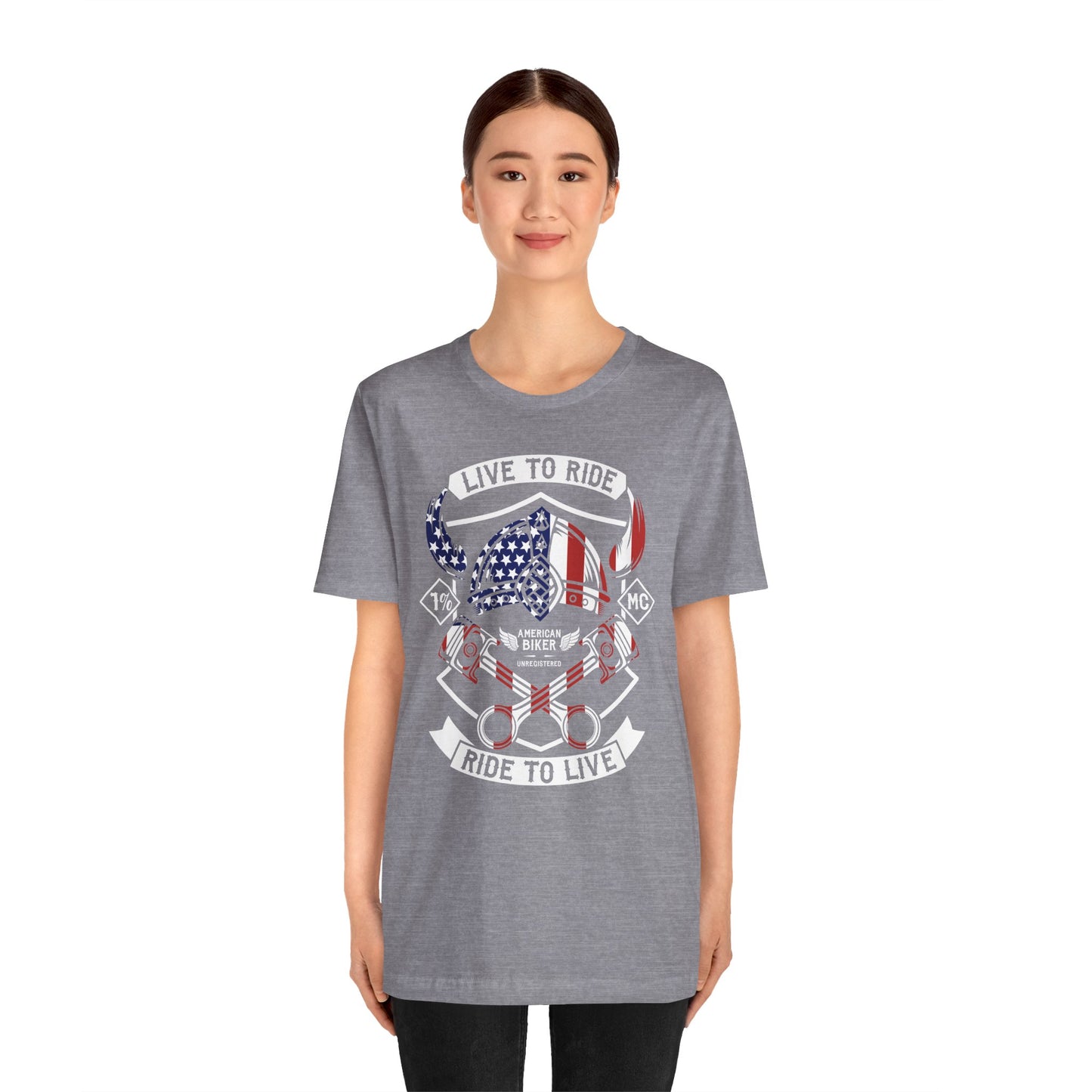 Live To Ride Ride To Live 1% MC Unisex Jersey Short Sleeve Tee
