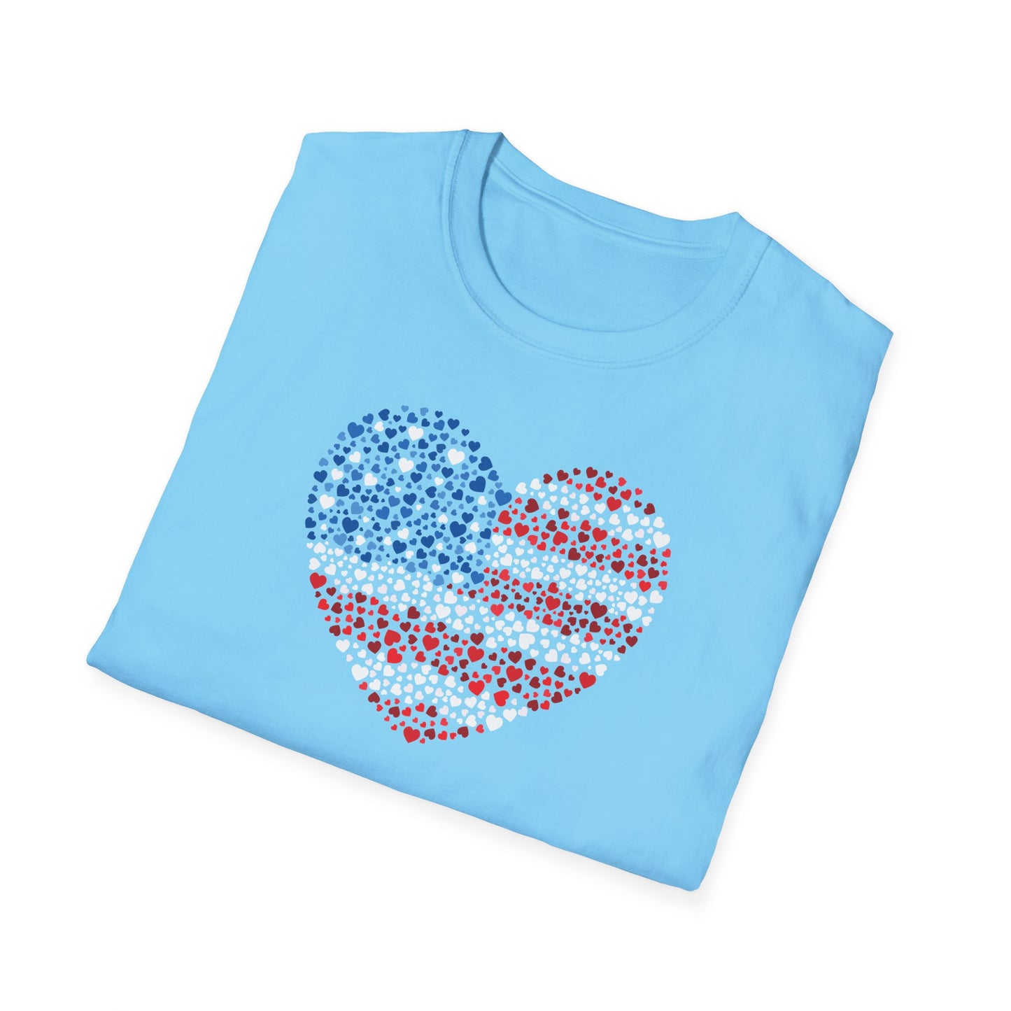 Patriotic Heartbeat Unisex Softstyle T-Shirt
