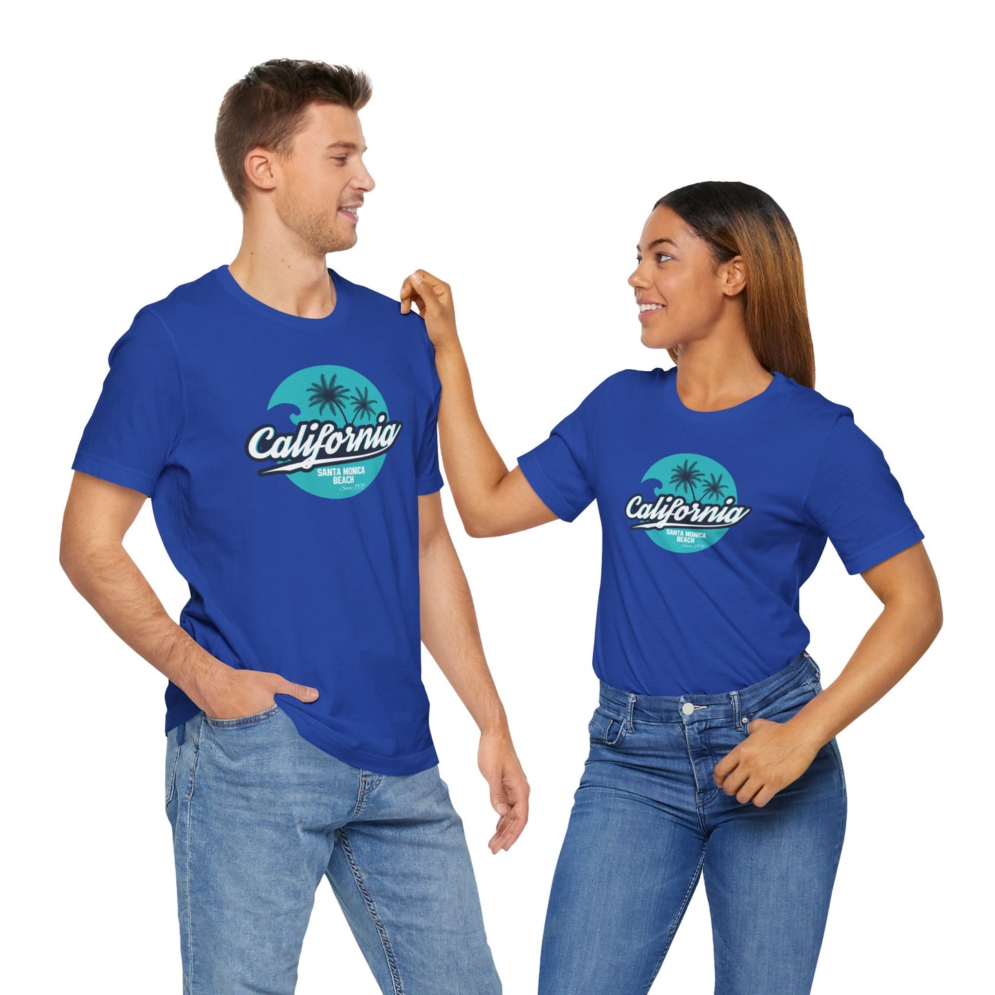 California Santa Monica Beach Unisex Jersey Short Sleeve Tee