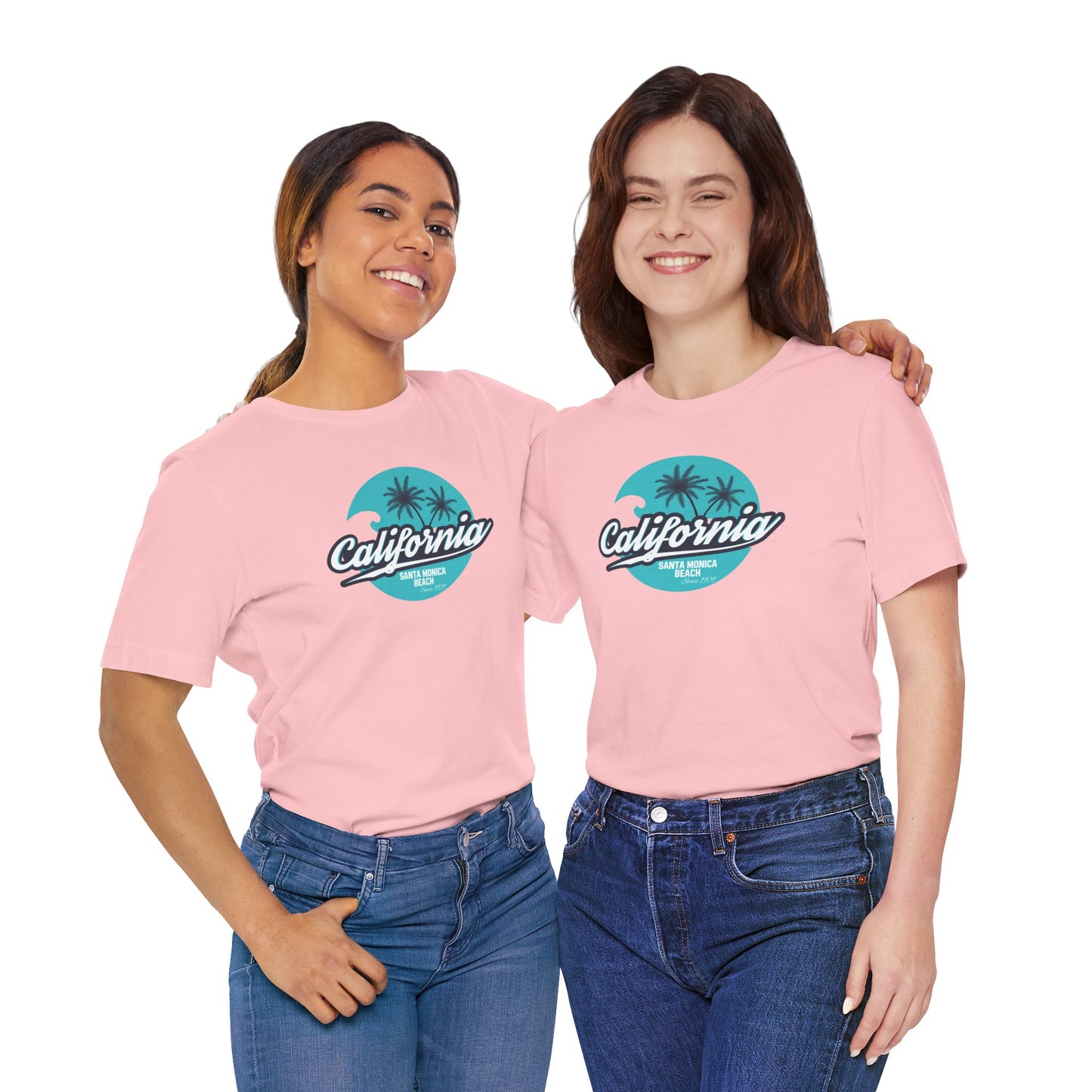 California Santa Monica Beach Unisex Jersey Short Sleeve Tee