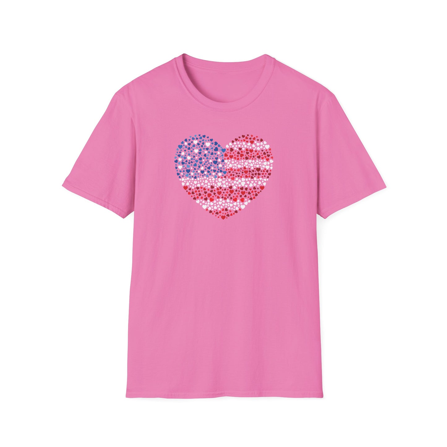 Patriotic Heartbeat Unisex Softstyle T-Shirt