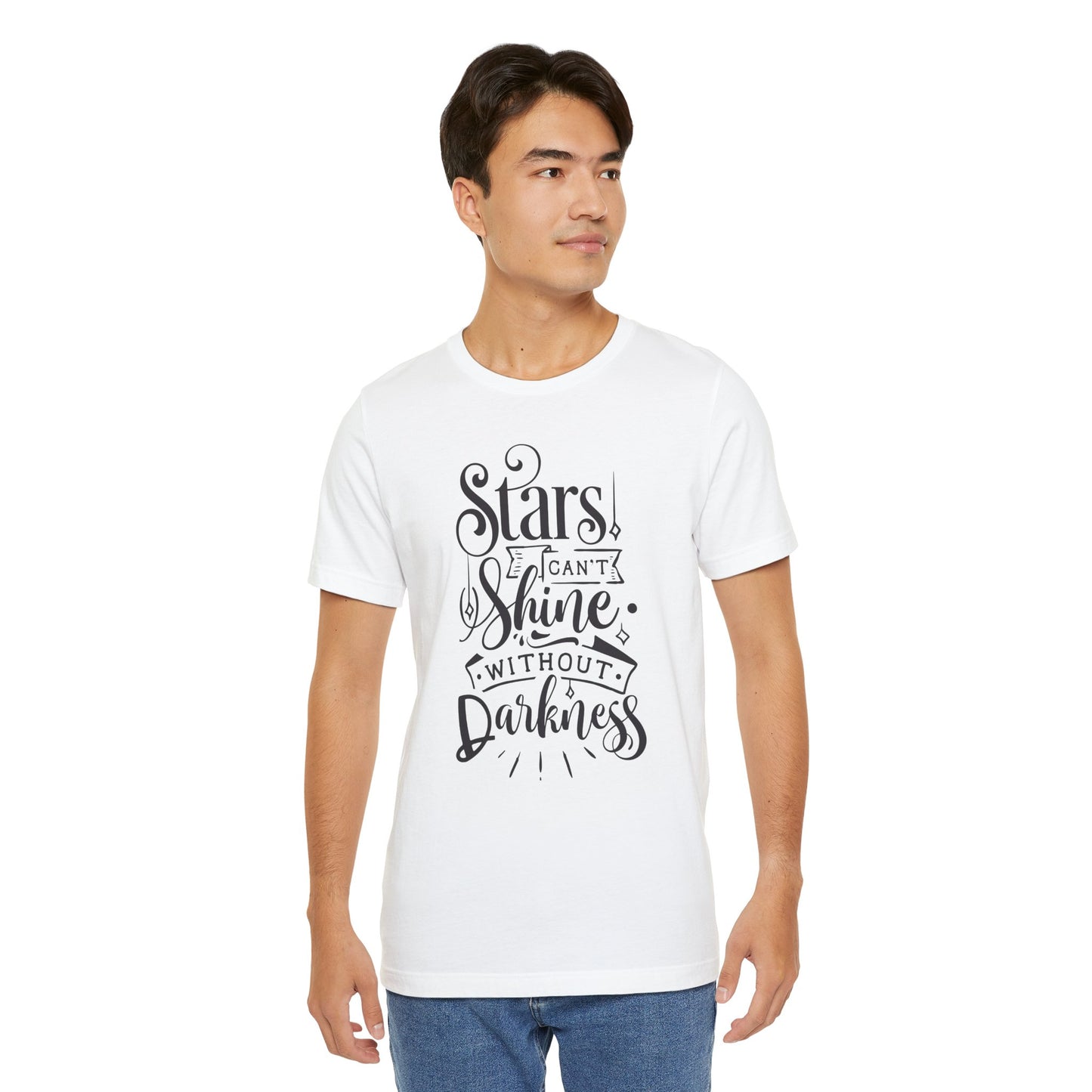 Stars Can't Shine Without Darkness Unisex Jersey Short Sleeve Tee
