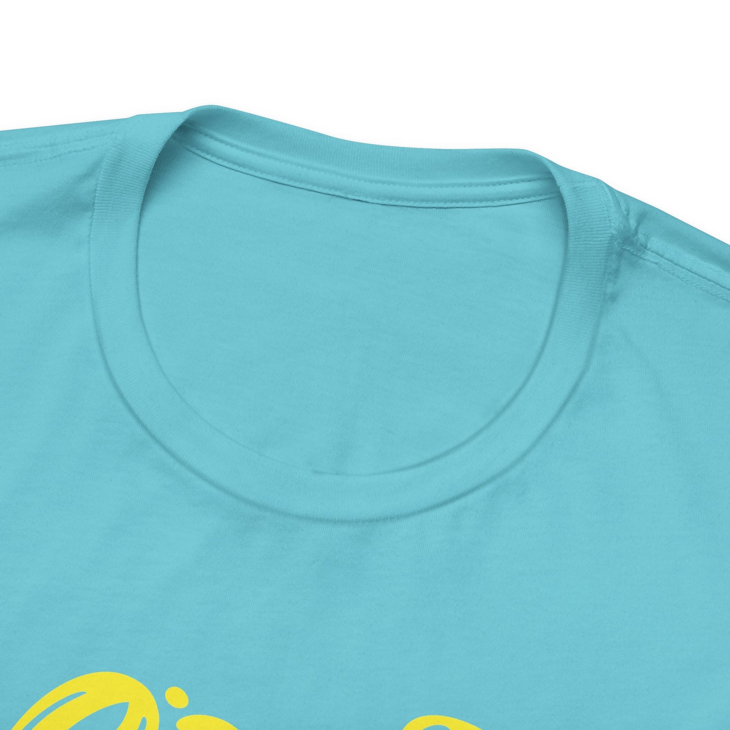 Christ is Risen Heart Shaped Yellow Print Unisex Jersey Short Sleeve Tee