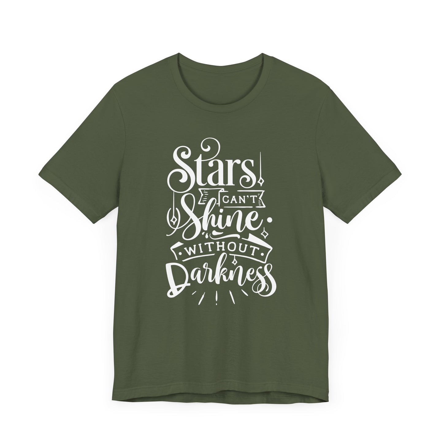 Stars Can't Shine Without Darkness Unisex Jersey Short Sleeve Tee