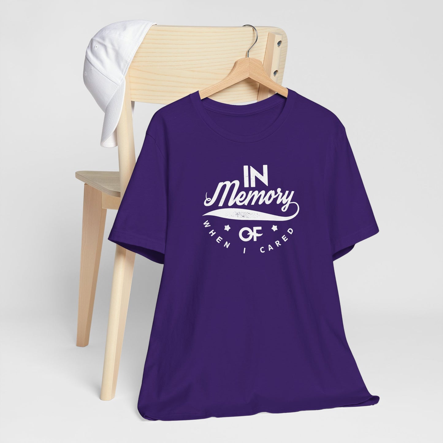 In Memory Of When I Cared Unisex Jersey Short Sleeve Tee