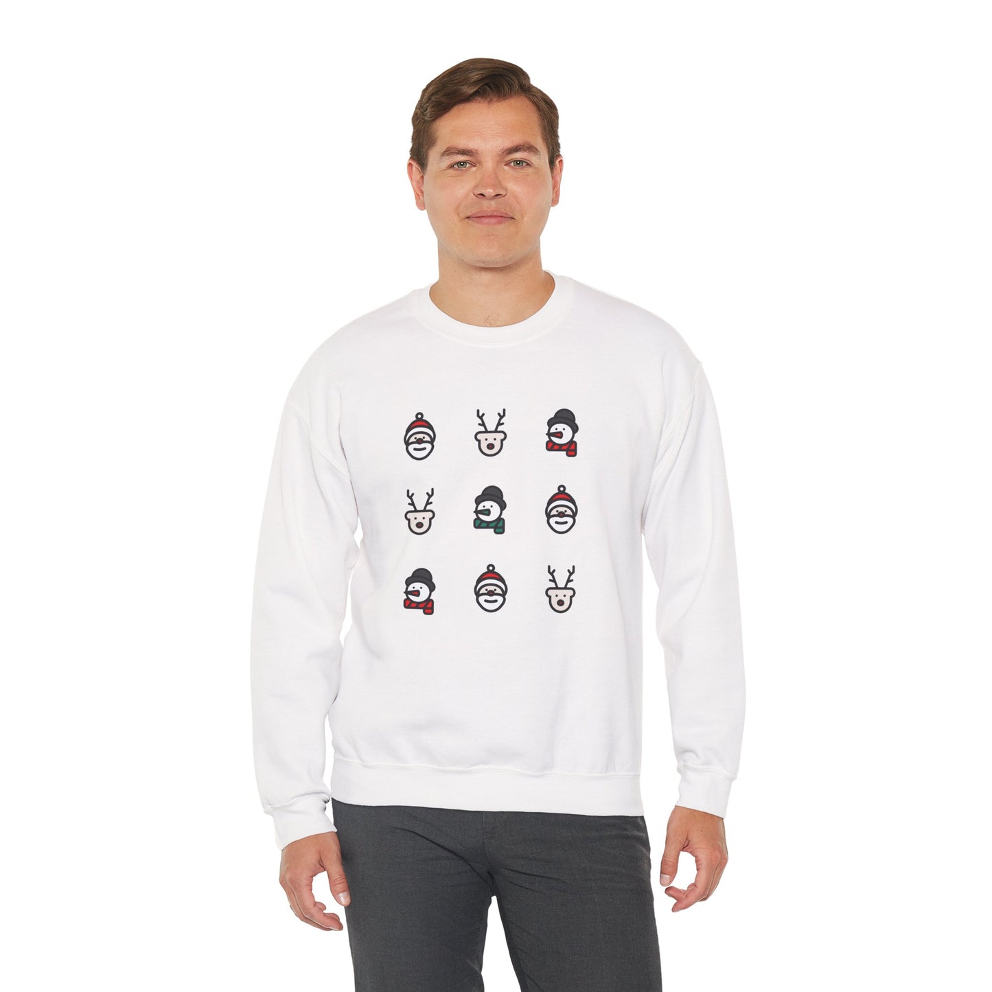 Christmas Icons Grid πβ¨ Unisex Heavy Blend Crewneck Sweatshirt