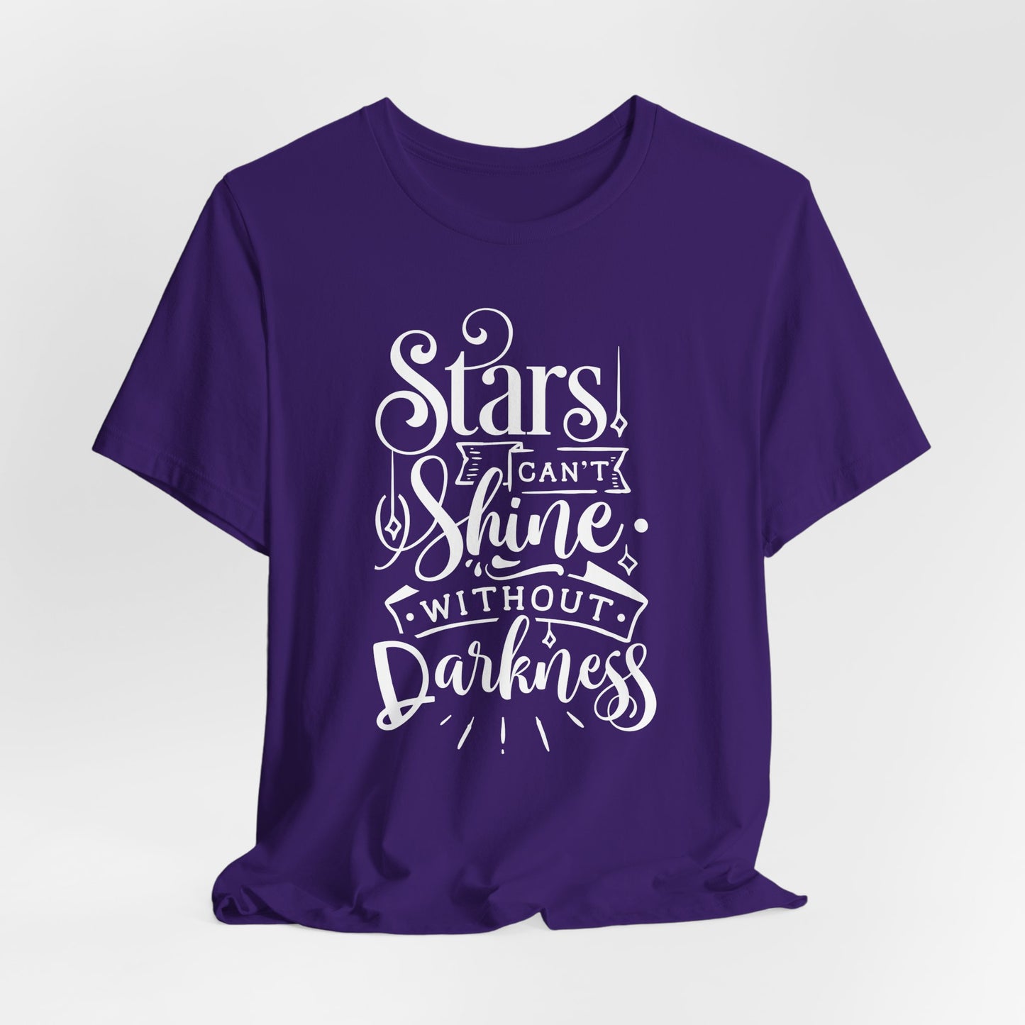 Stars Can't Shine Without Darkness Unisex Jersey Short Sleeve Tee