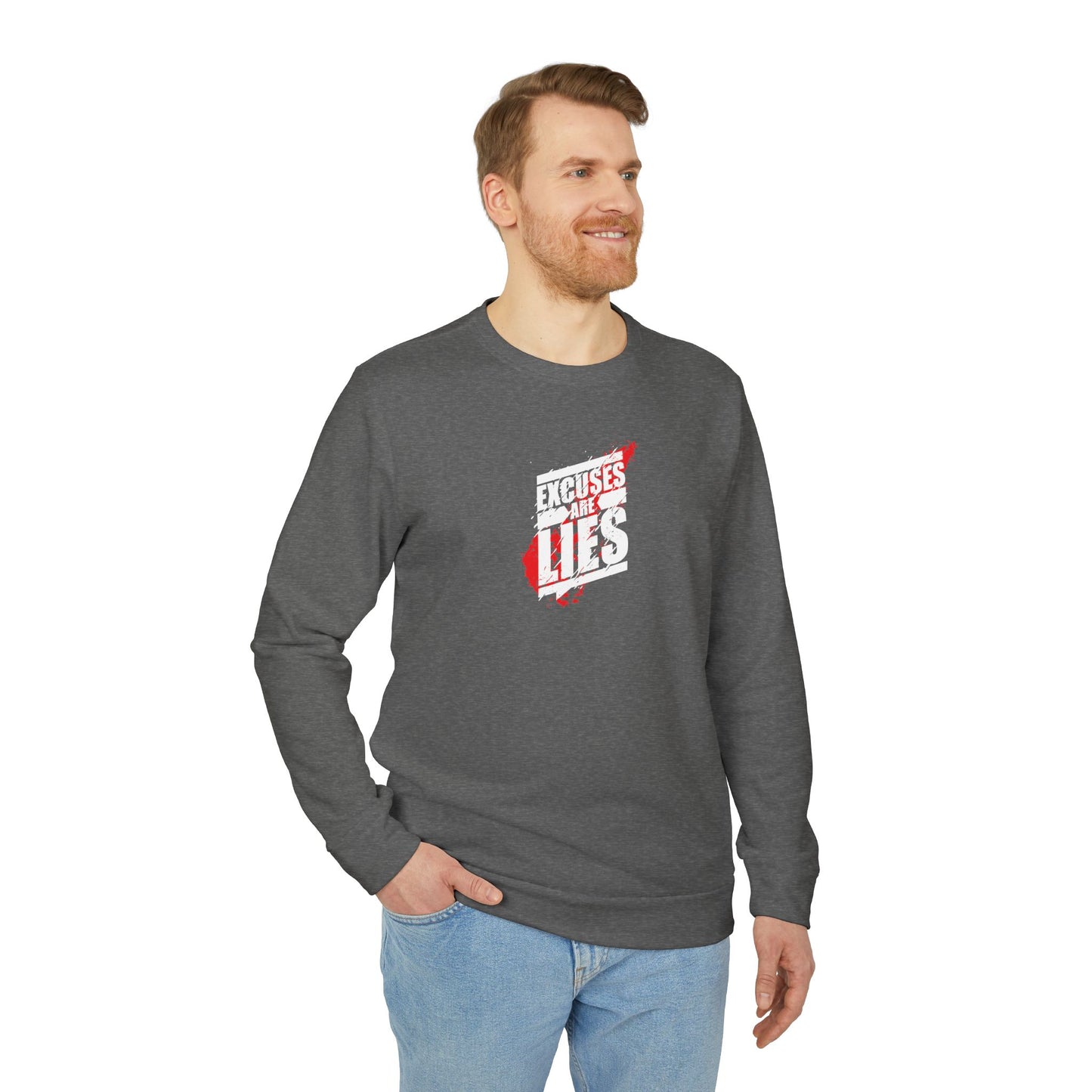 Excuses Are Lies Adidas Unisex Cozy Fleece Sweatshirt
