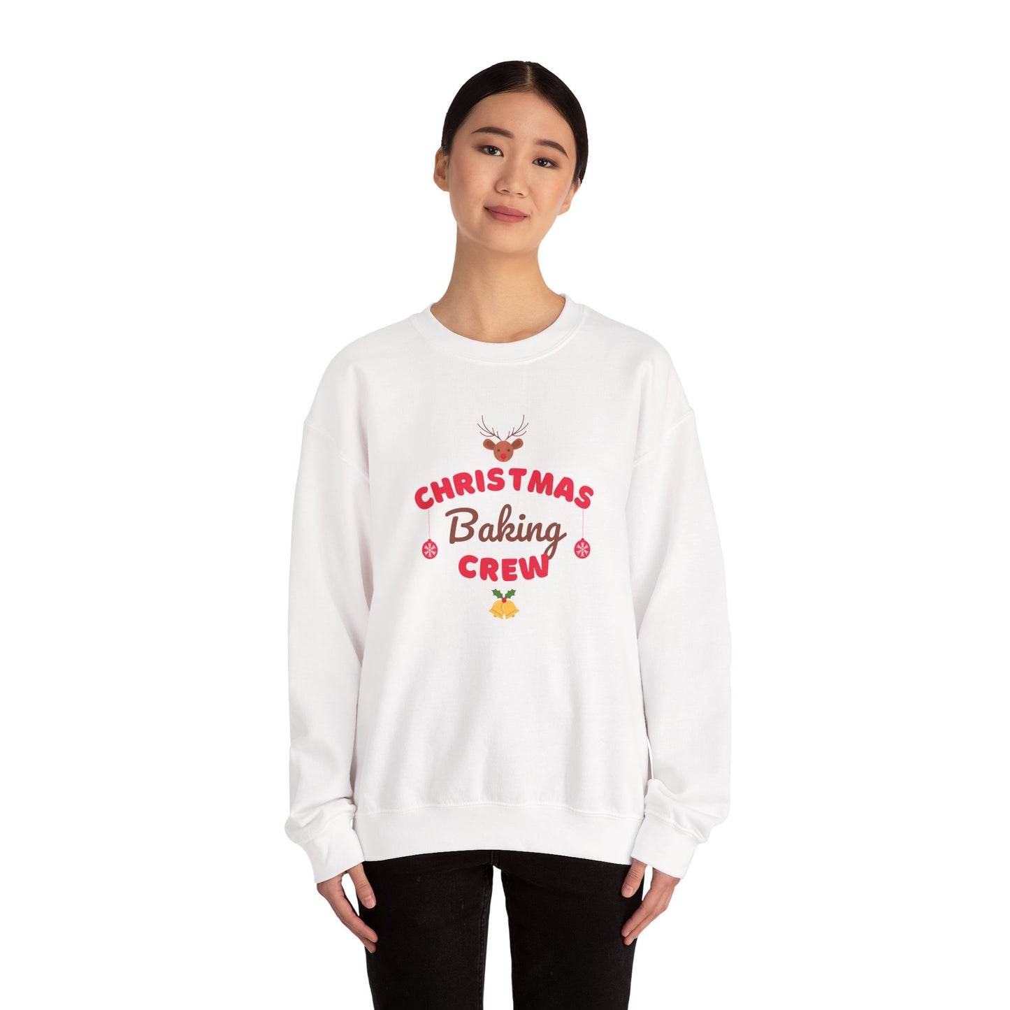 Christmas Baking Crew ππͺβ¨ Unisex Heavy Blend Crewneck Sweatshirt