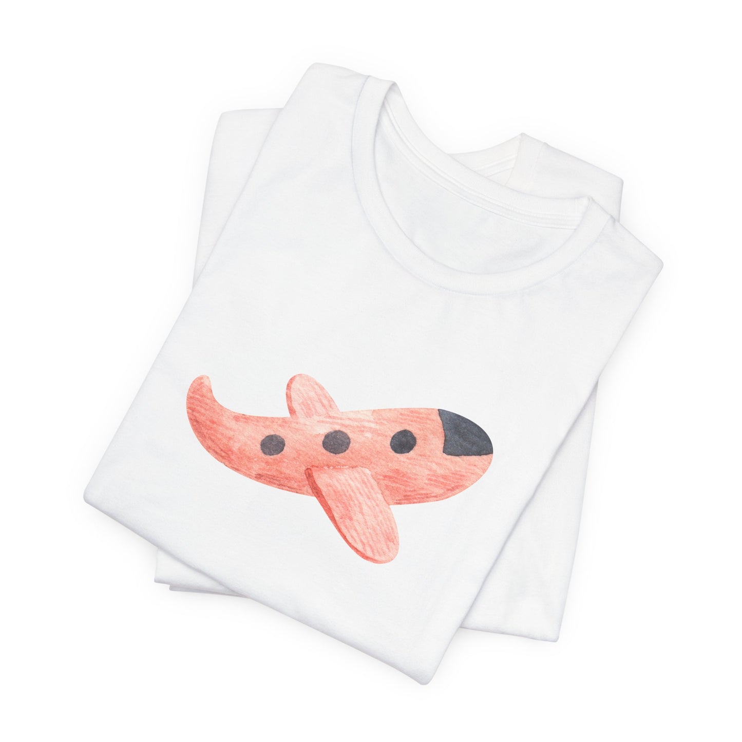 Red plane Unisex Jersey Short Sleeve Tee