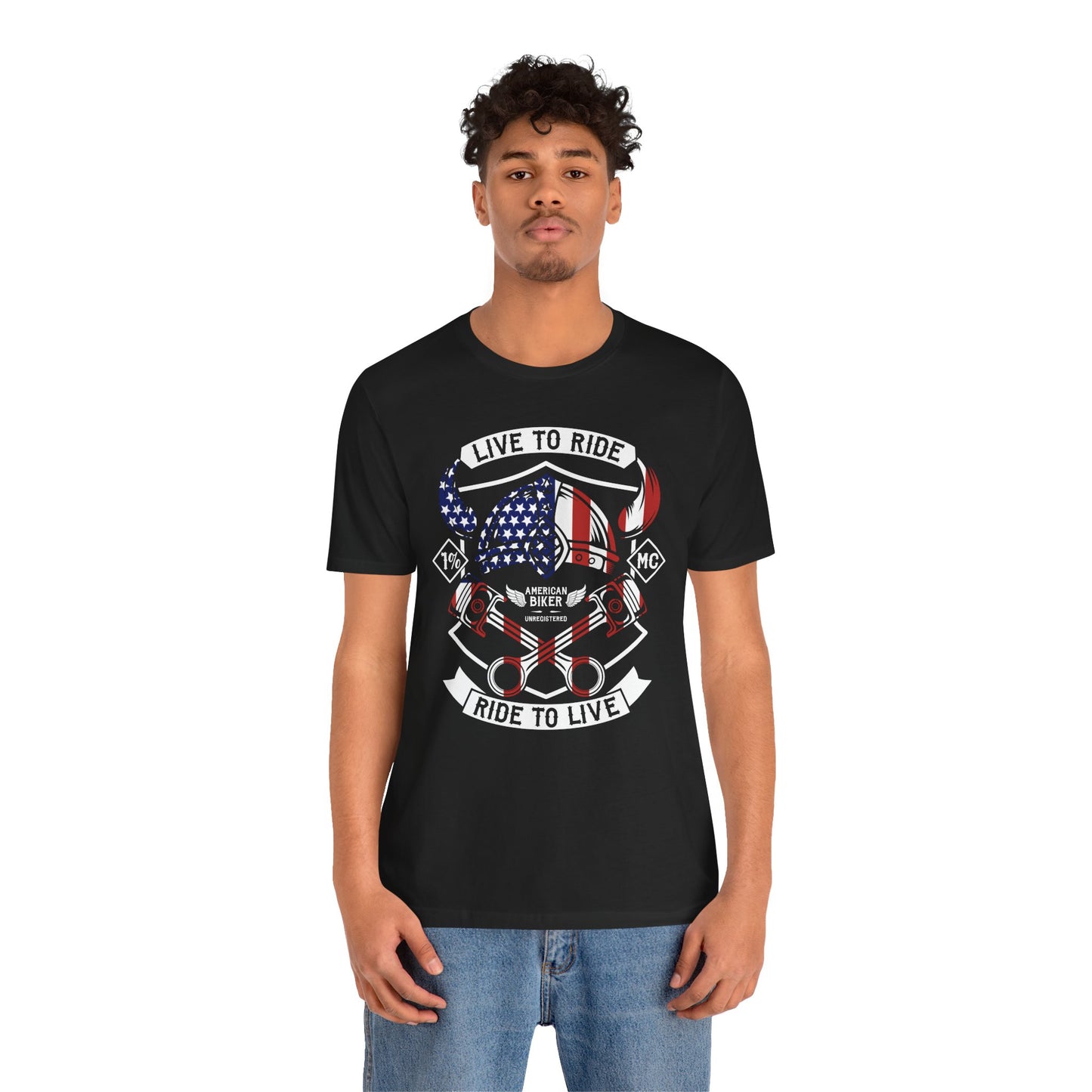 Live To Ride Ride To Live 1% MC Unisex Jersey Short Sleeve Tee