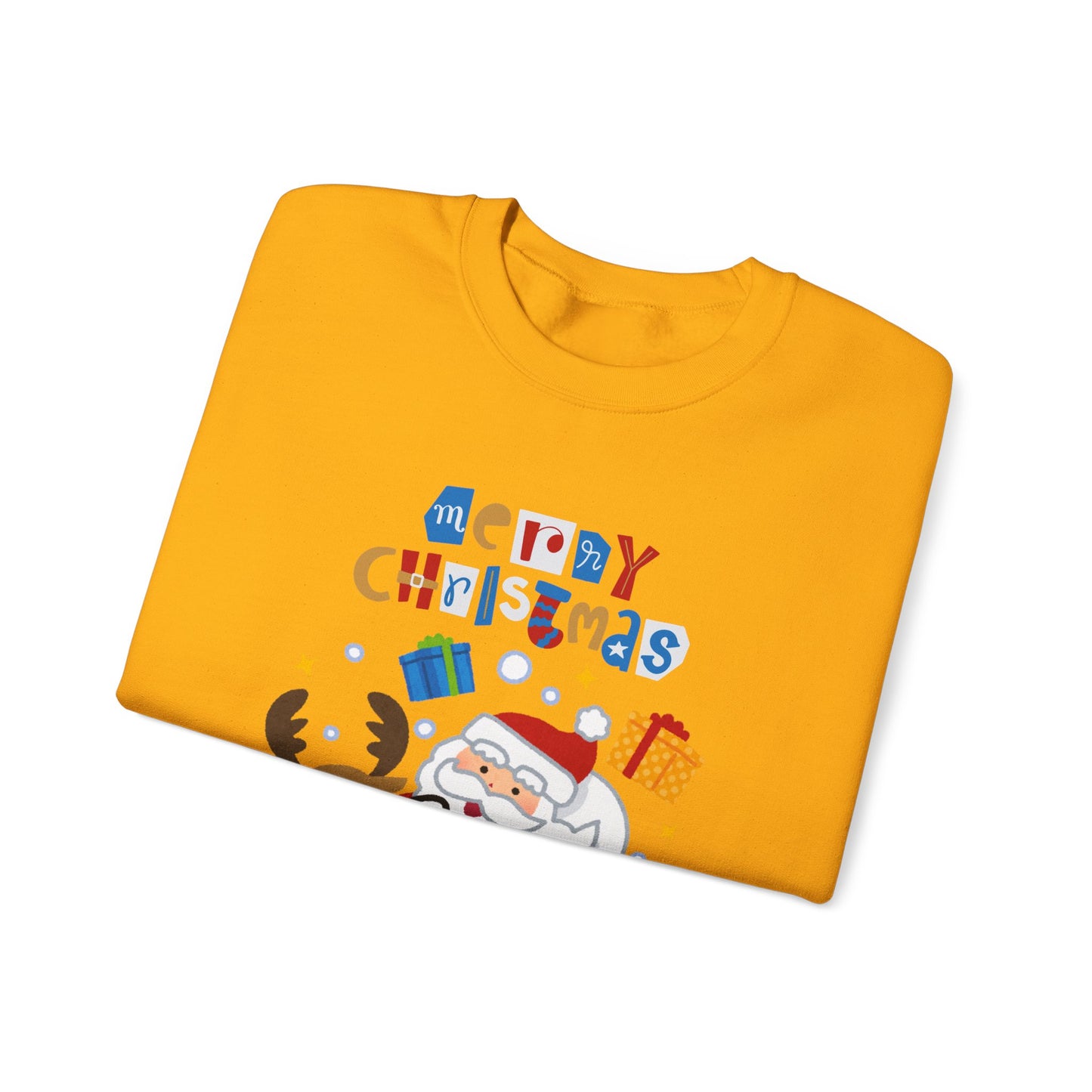 Unisex Heavy Blend Crewneck Sweatshirt Santa & Reindeer Merry Christmas π
π¦β¨