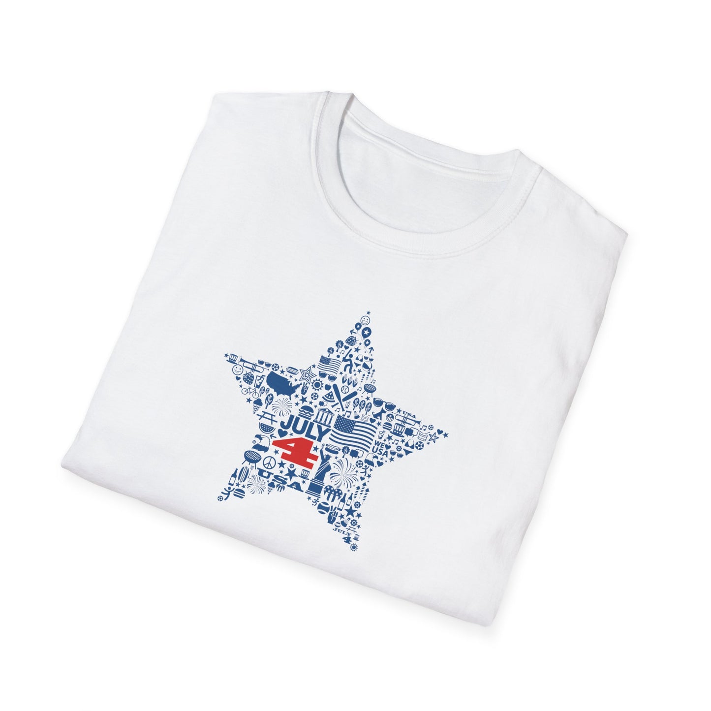 Independence Day 4 July Unisex Softstyle T-Shirt