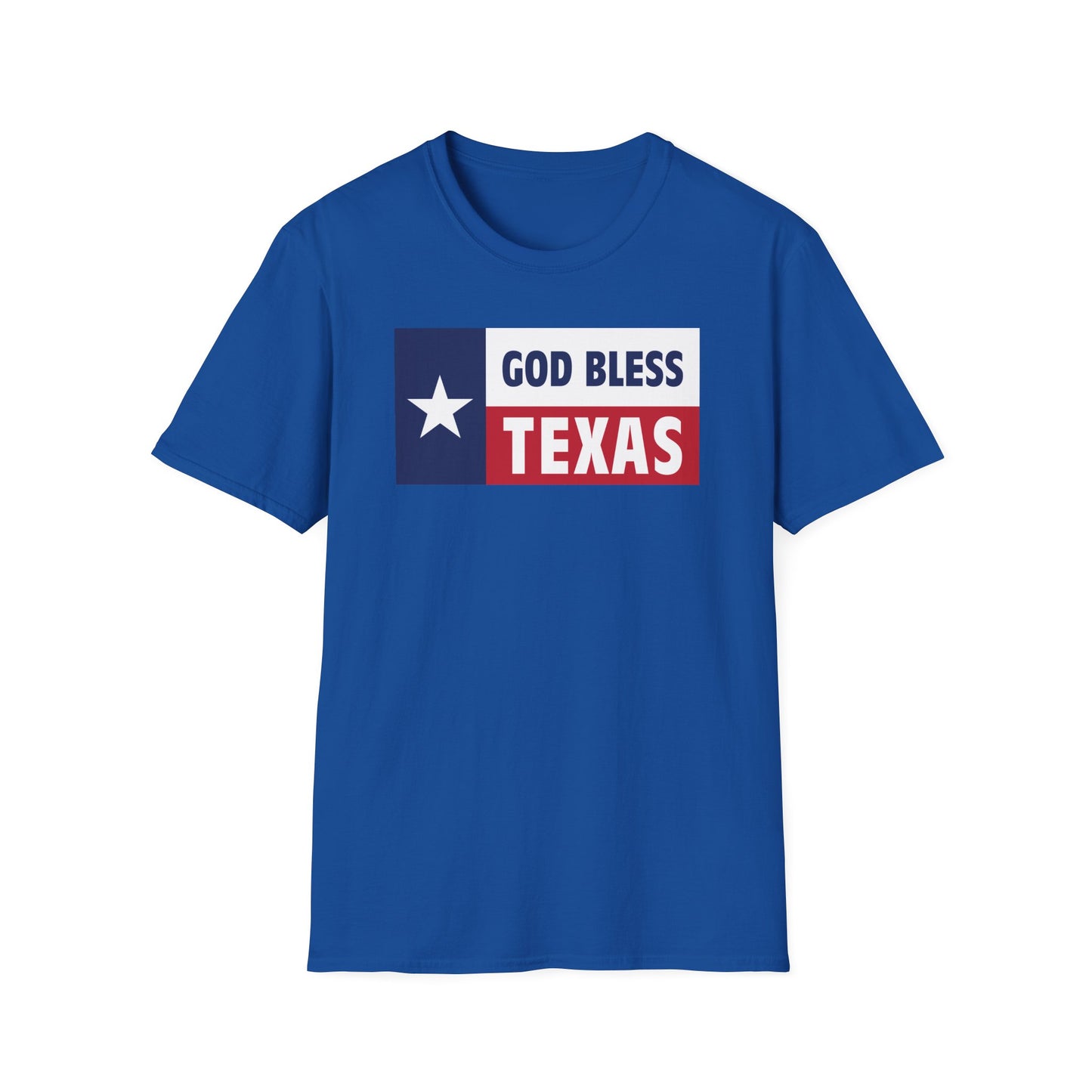God Bless Texas Unisex Softstyle T-Shirt