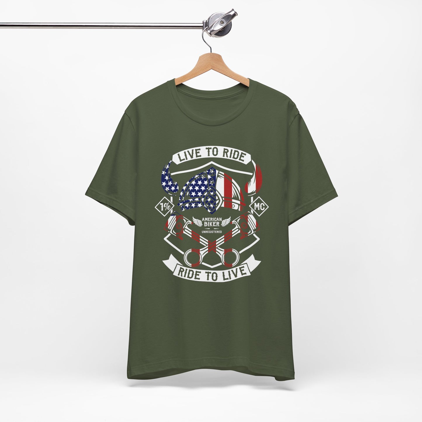 Live To Ride Ride To Live 1% MC Unisex Jersey Short Sleeve Tee