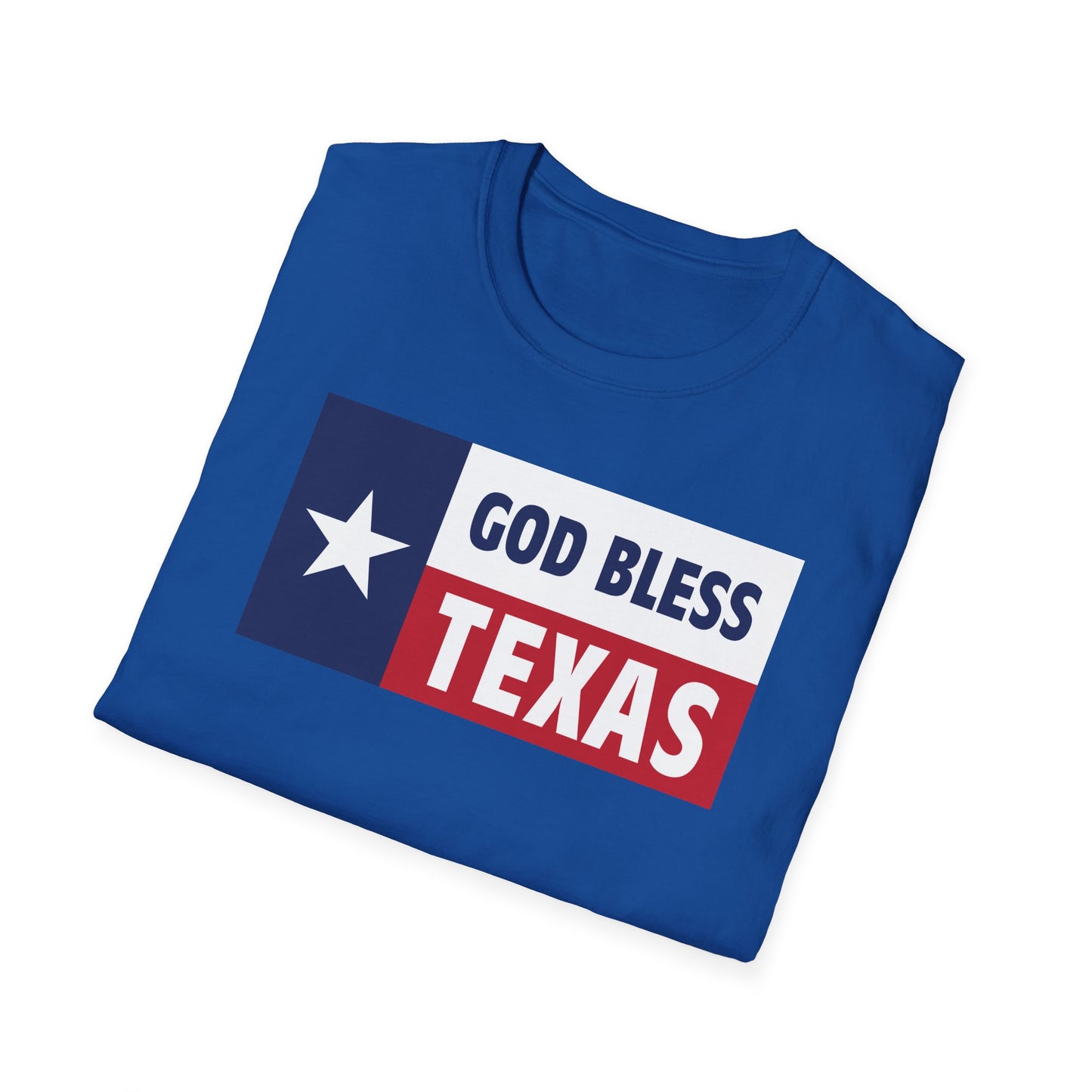 God Bless Texas Unisex Softstyle T-Shirt