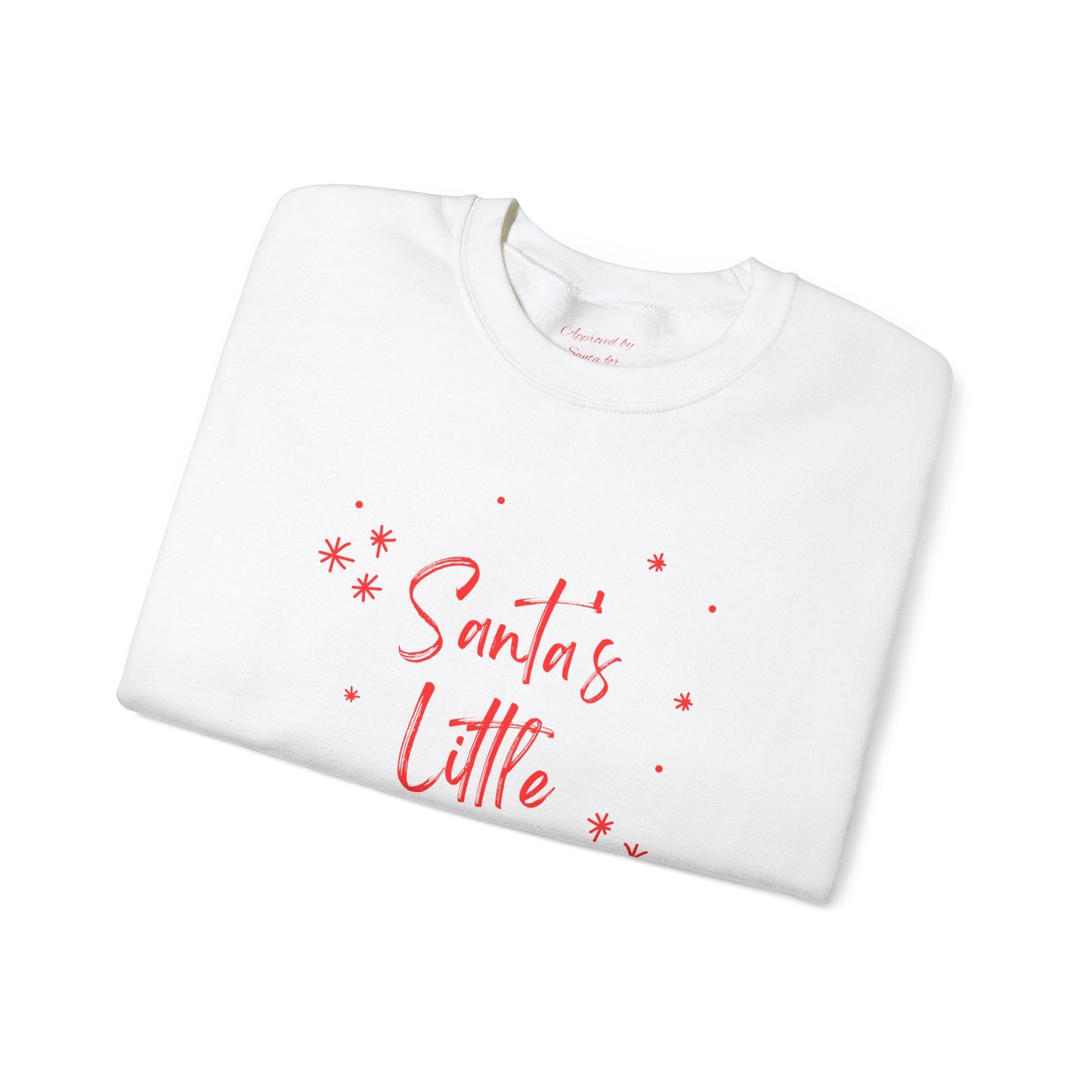 Unisex Heavy Blend Crewneck Sweatshirt Santa's Little Helper with Snowflakes π
βοΈβ¨