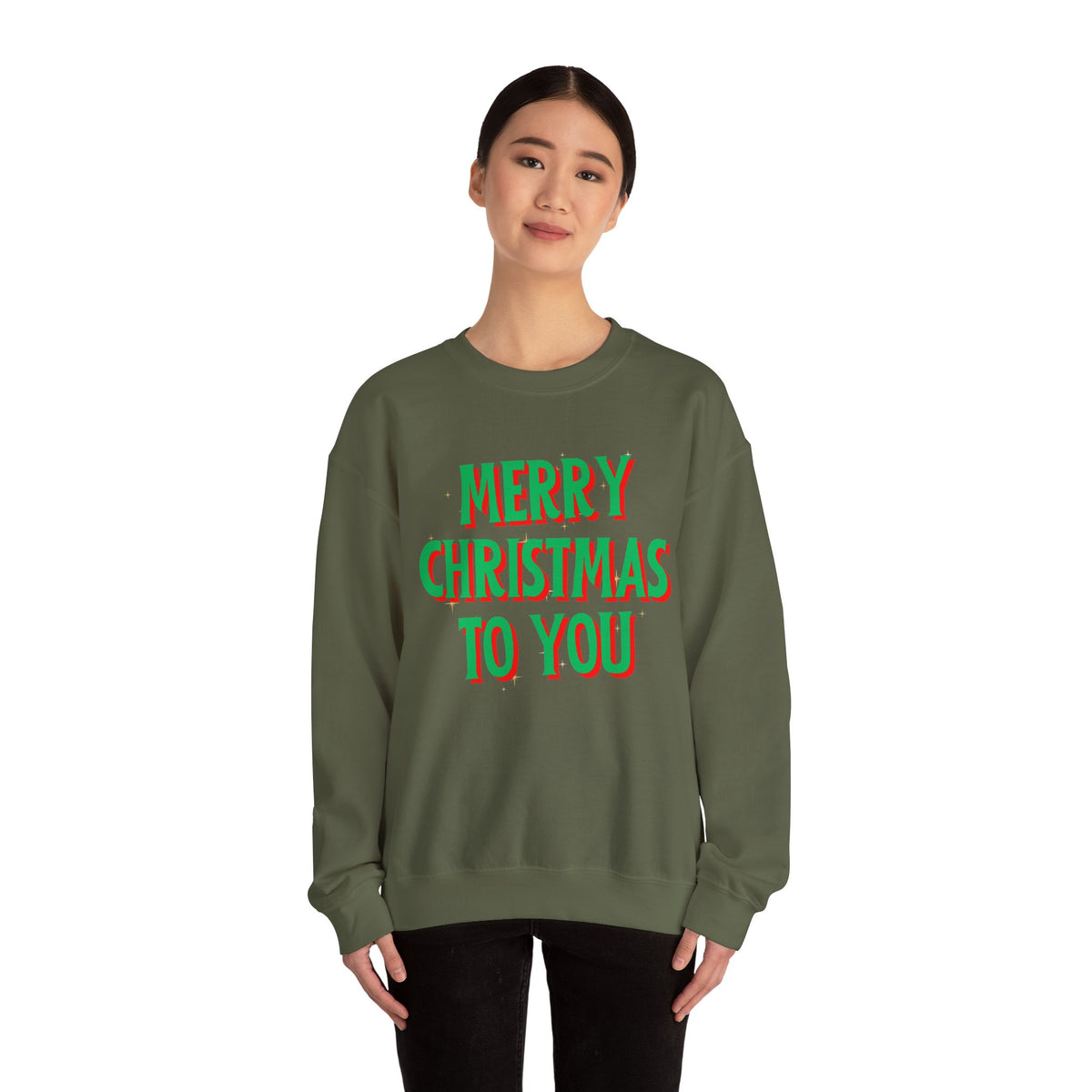 Unisex Heavy Blend Crewneck Sweatshirt Merry Christmas To You πβ¨