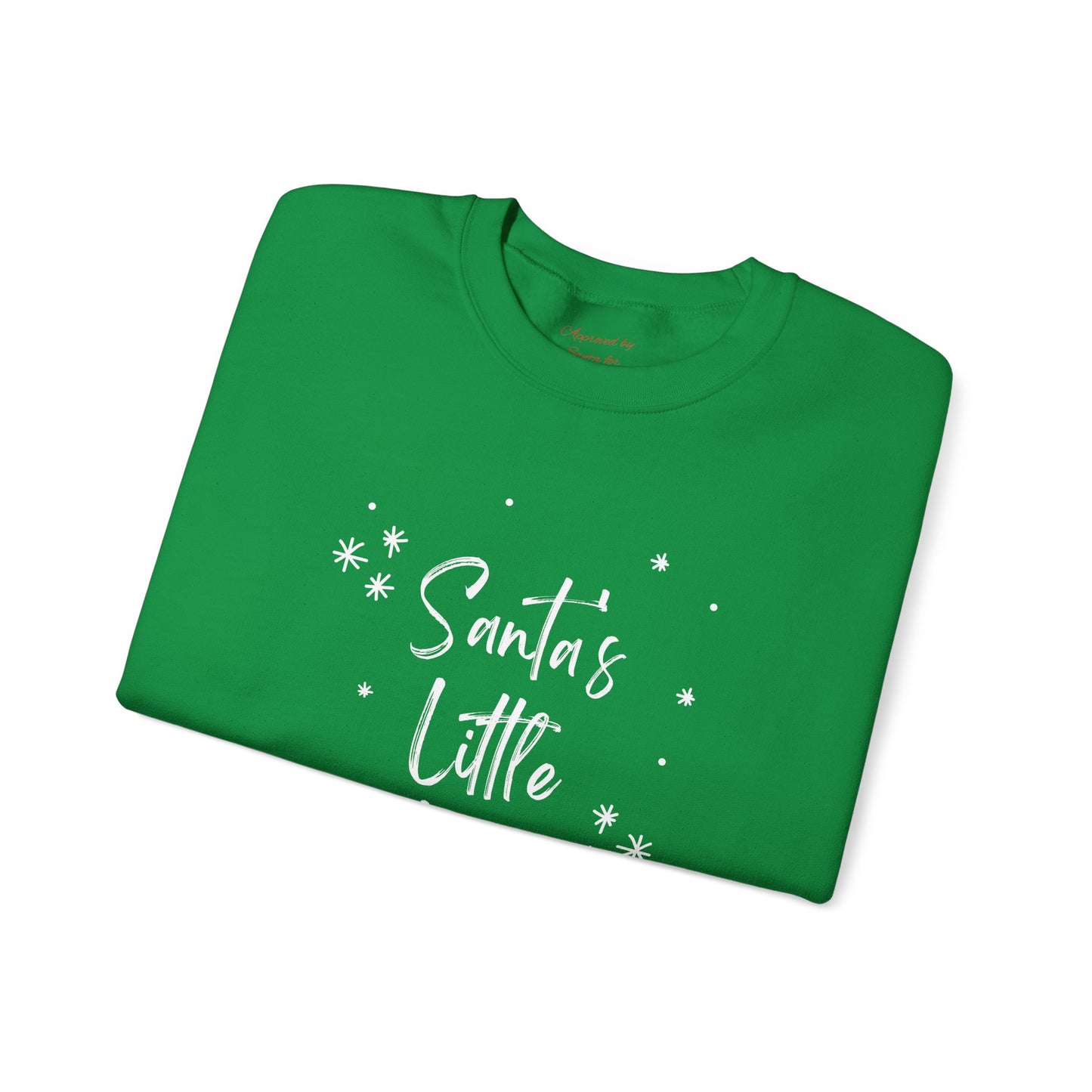 Unisex Heavy Blend Crewneck Sweatshirt Santa's Little Helper with Snowflakes π
βοΈβ¨