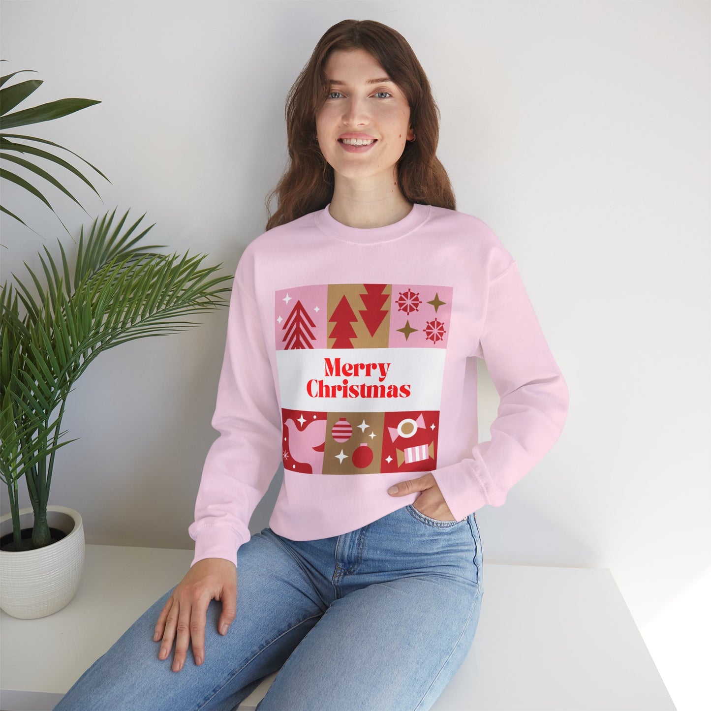 Christmas Montage ππβ¨ Unisex Heavy Blend Crewneck Sweatshirt