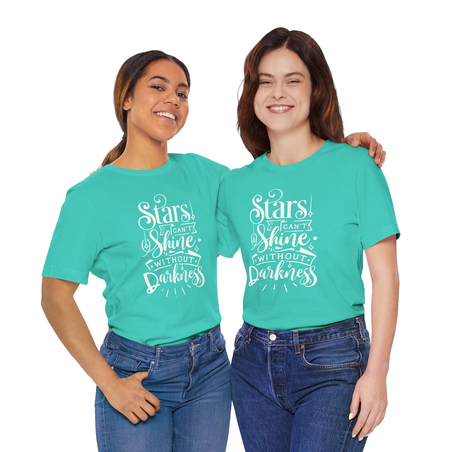 Stars Can't Shine Without Darkness Unisex Jersey Short Sleeve Tee