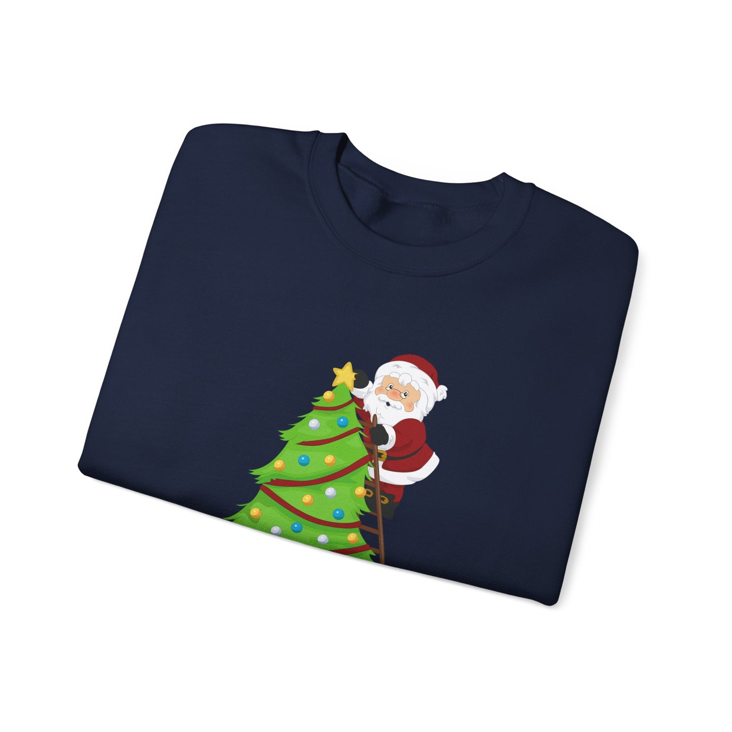 Unisex Heavy Blend Crewneck Sweatshirt Santa Climbing Ladder Merry Christmas π
πβ¨