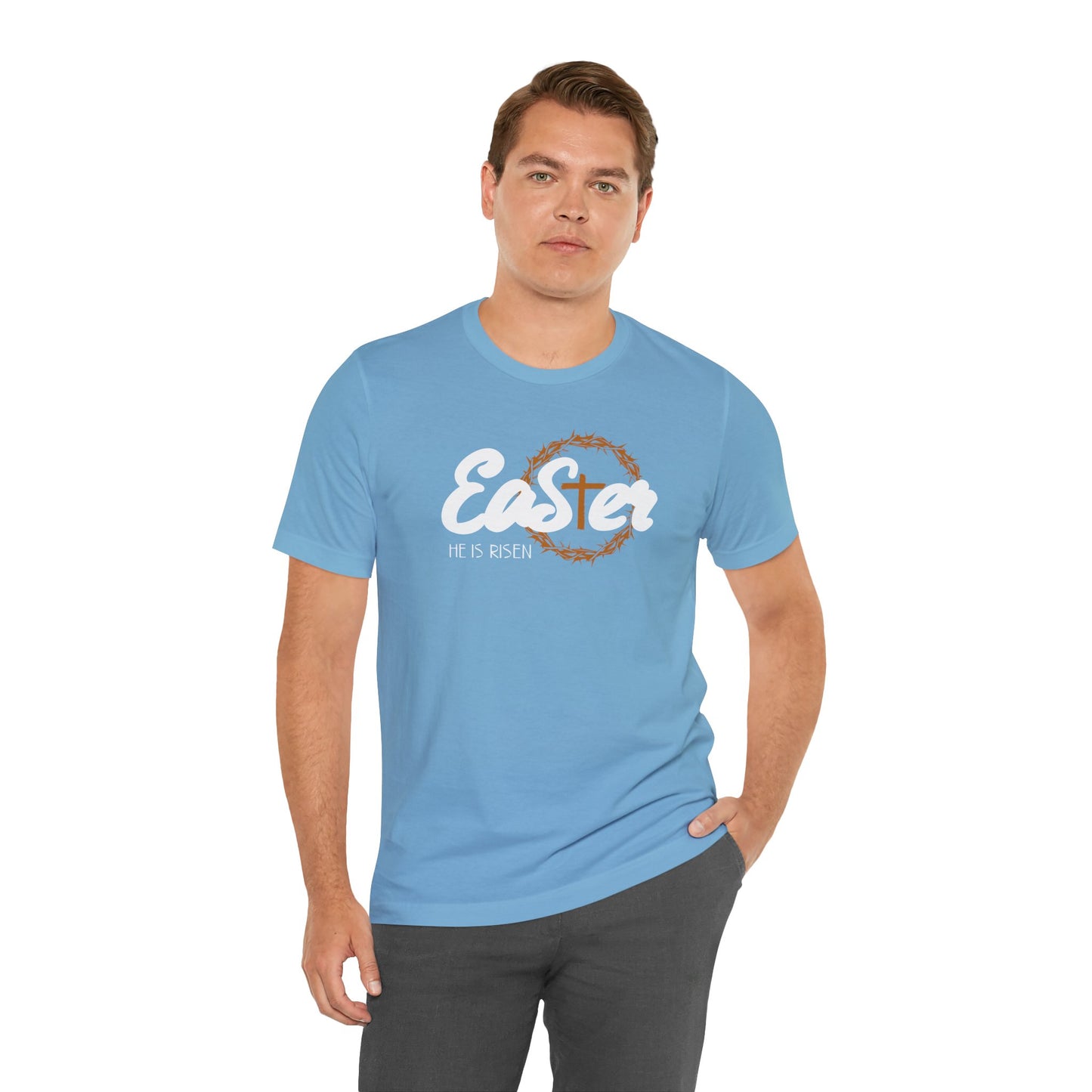 Easter He Is Risen Unisex Jersey Short Sleeve Tee