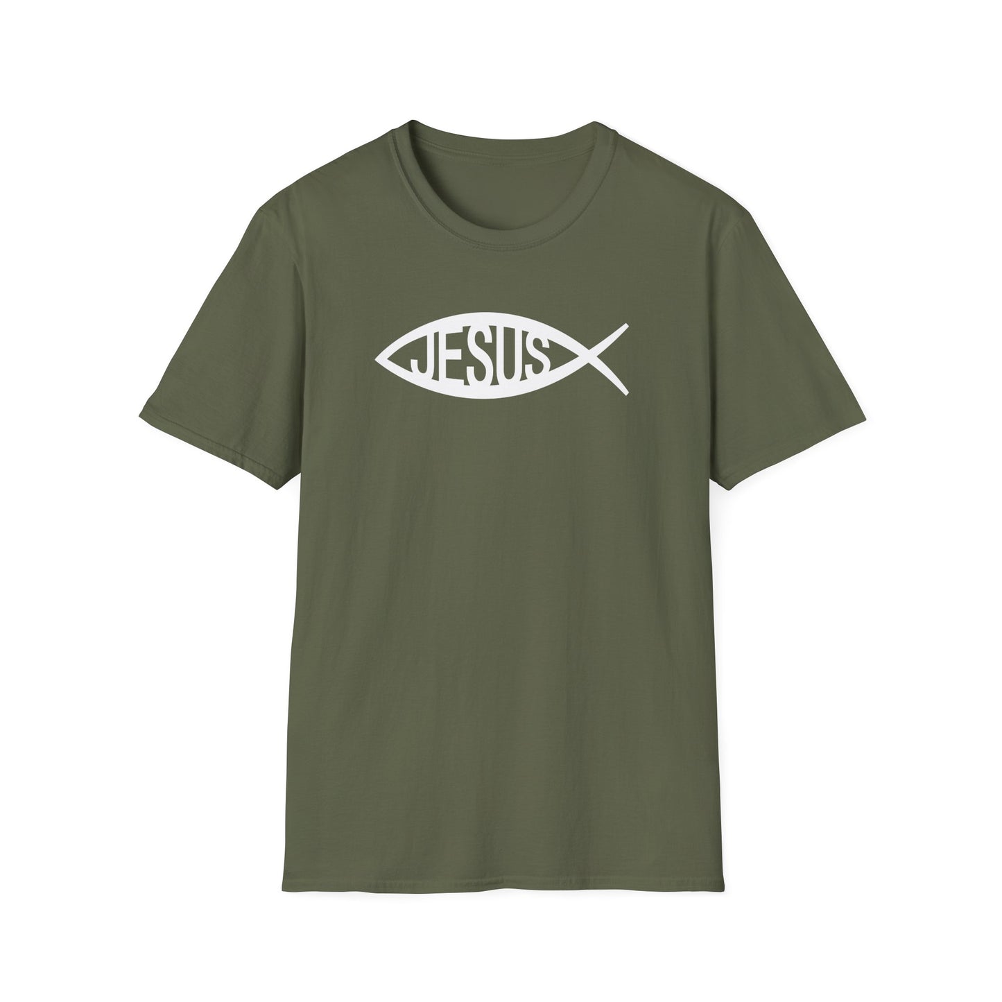 Jesus Fish Ichthys Softstyle T-Shirt