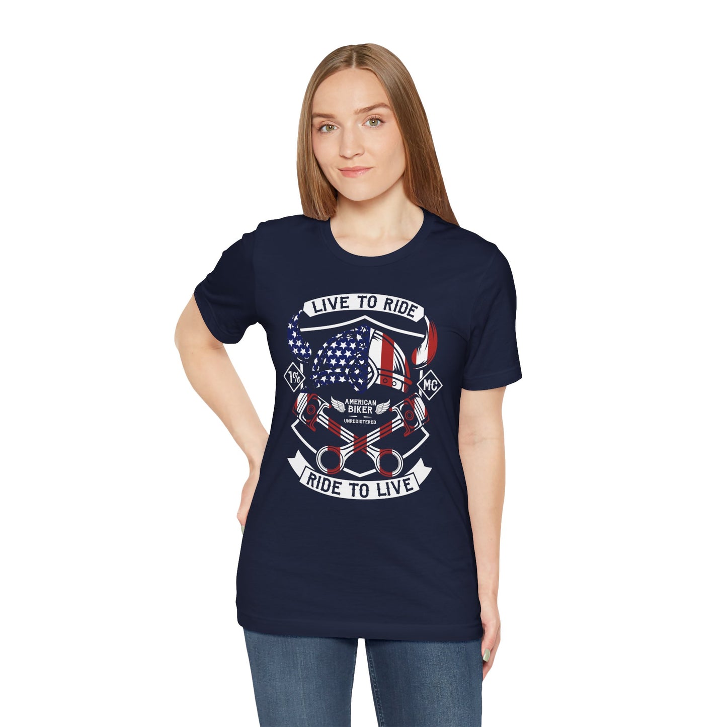Live To Ride Ride To Live 1% MC Unisex Jersey Short Sleeve Tee