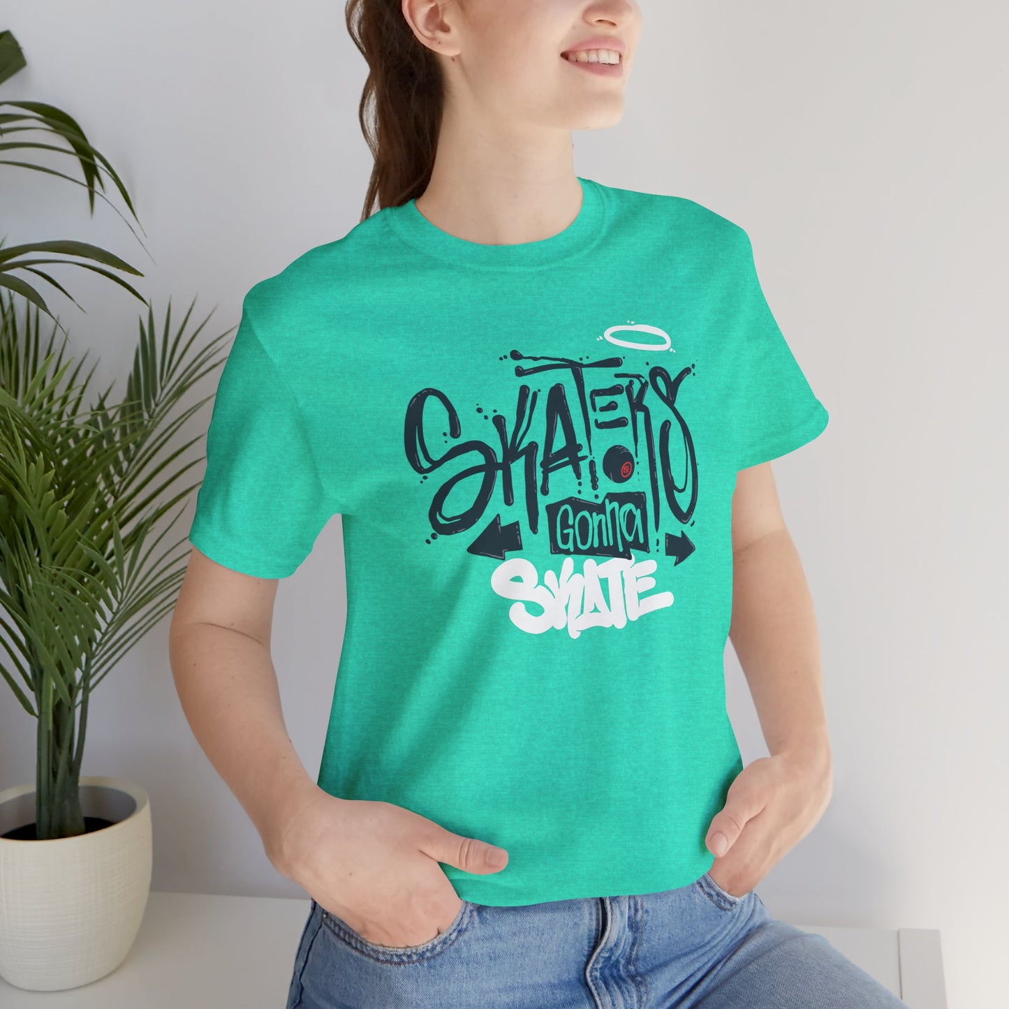 Skaters Gonna Skate Unisex Jersey Short Sleeve Tee