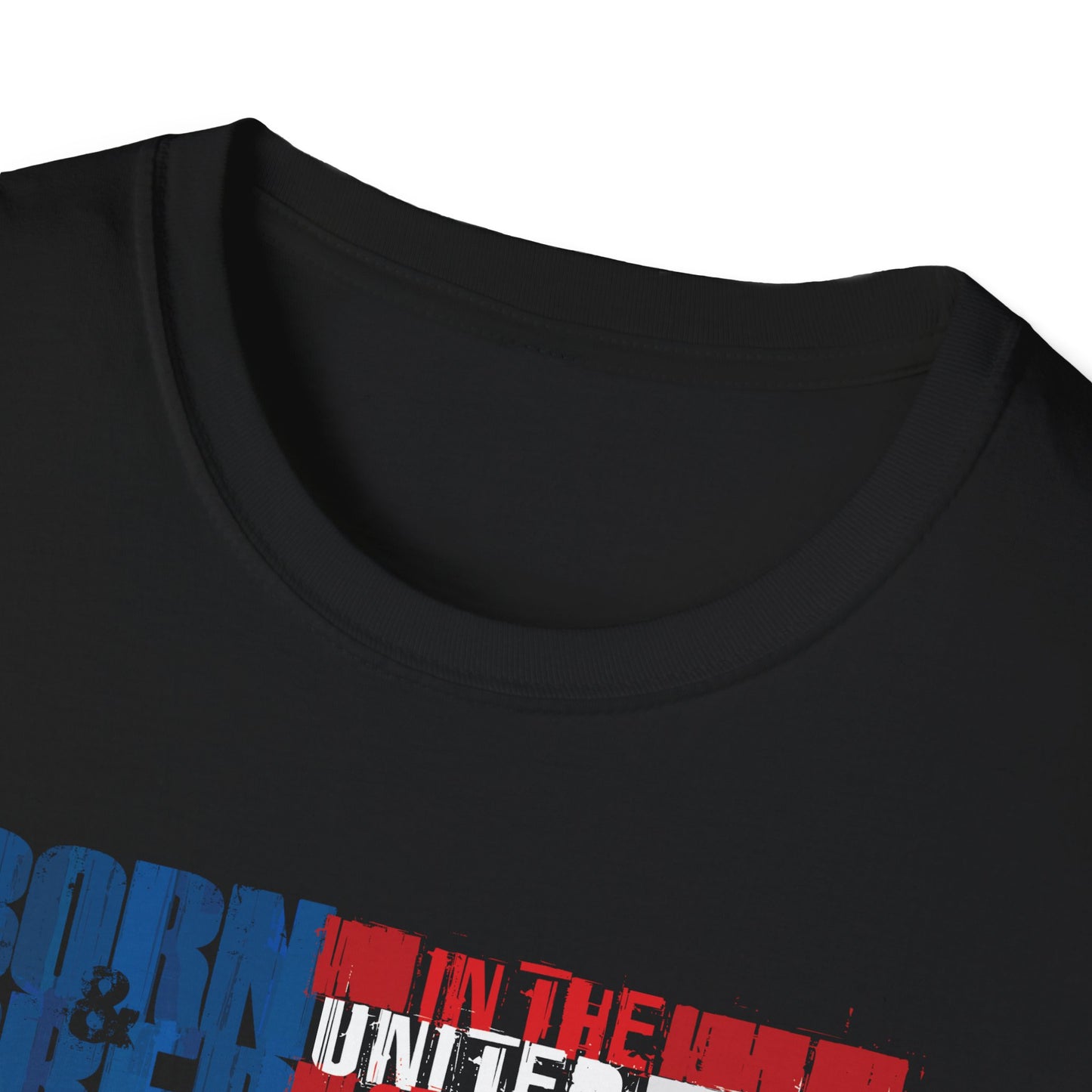 Born & Bred In The USA Unisex Softstyle T-Shirt
