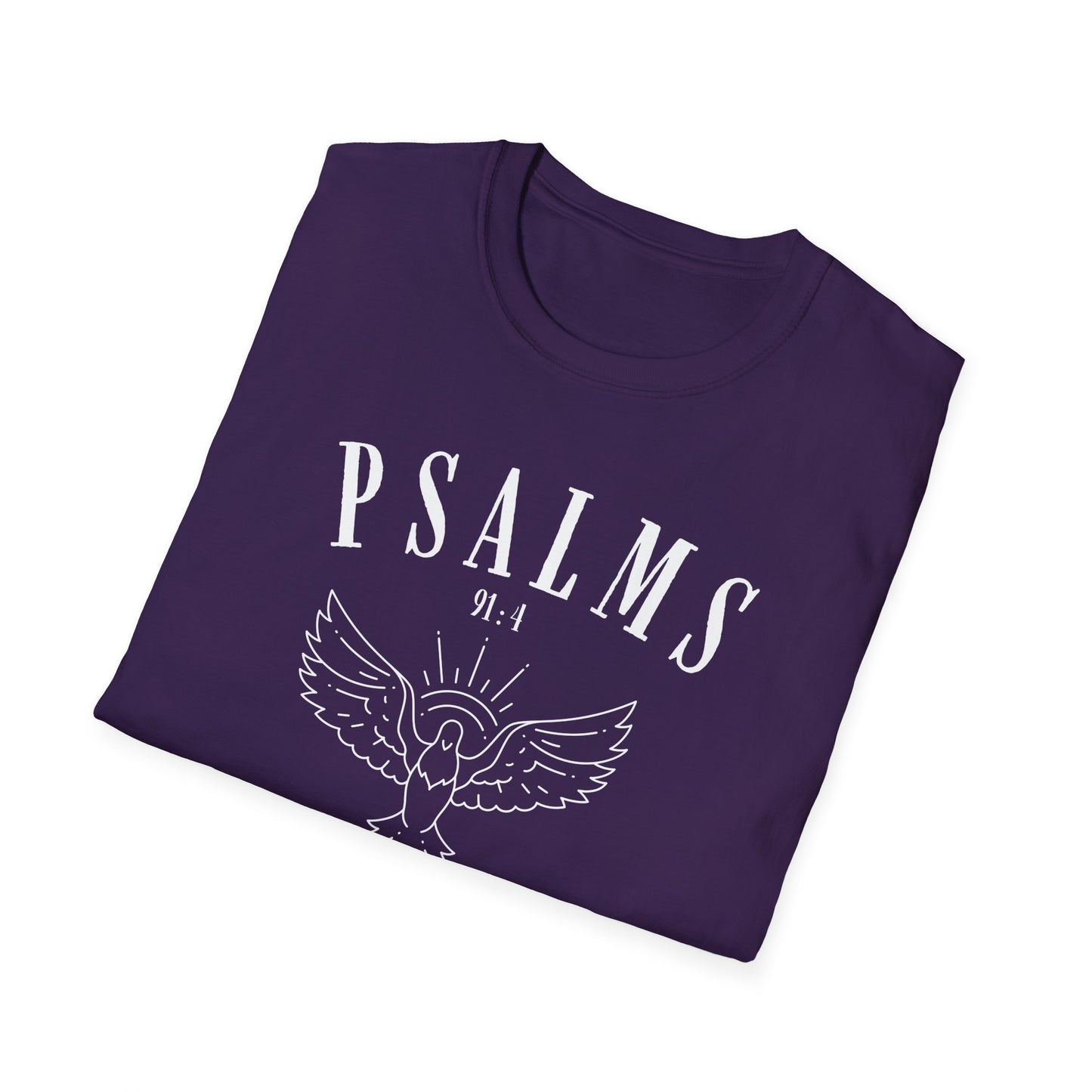 Psalms 91:4 Under His Wings You Will Find Refuge Softstyle T-Shirt